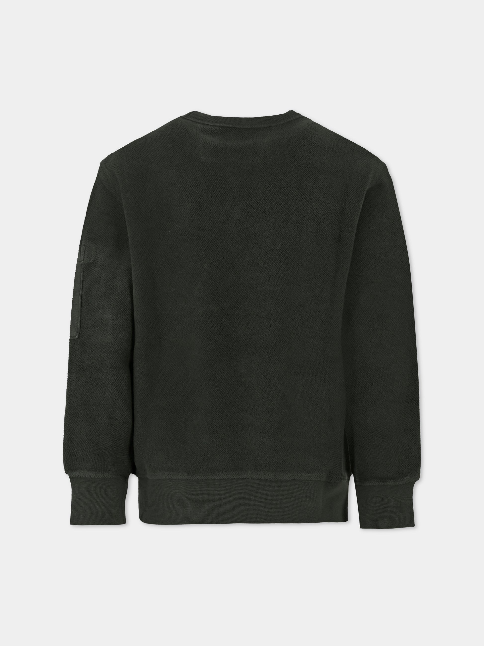 Felpa verde per bambino con lente,C. P. Company,CUF01G LCC04 31233