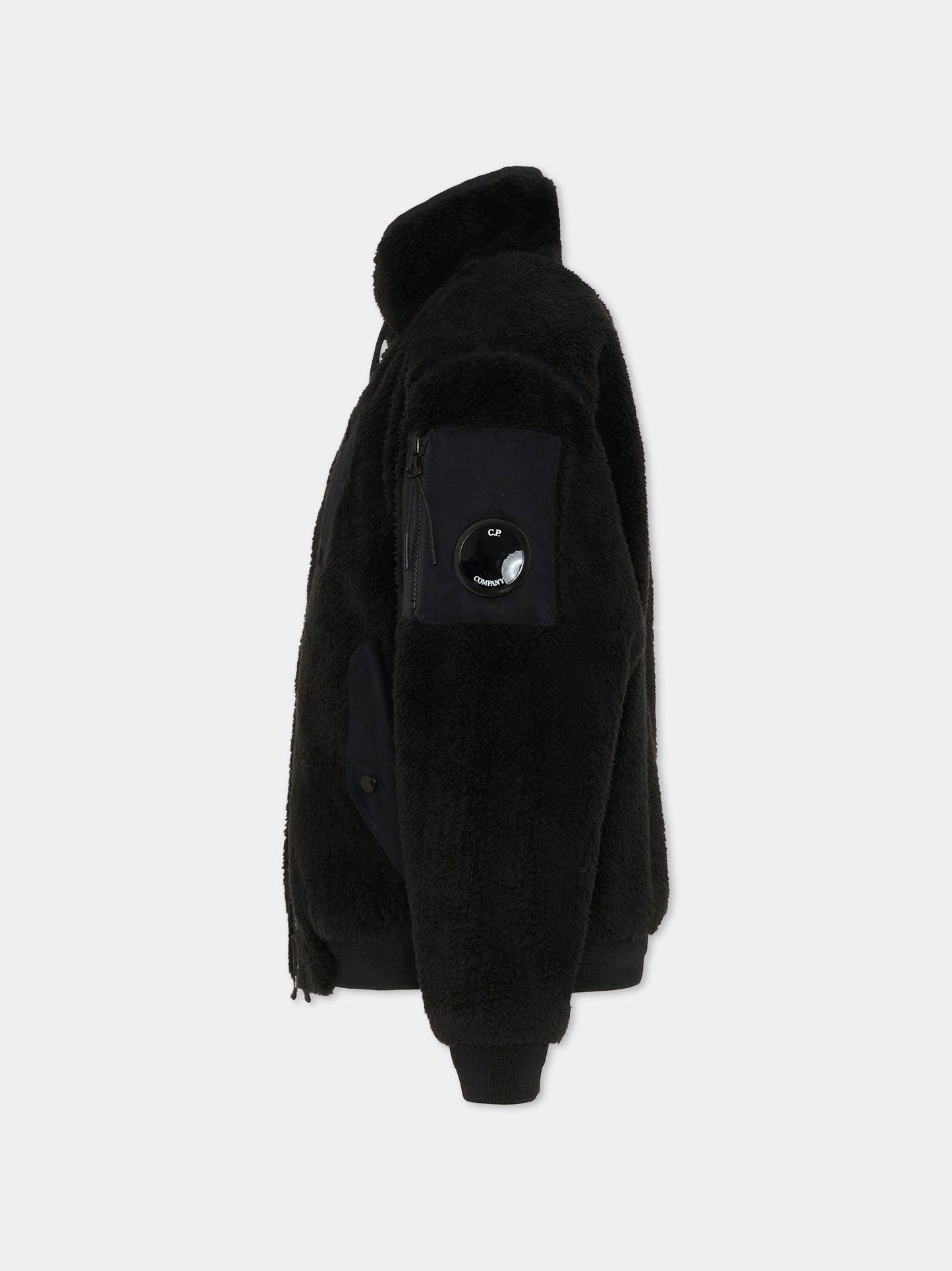 Ecopelliccia nera per bambino con lente,C. P. Company,CUS01I LIA28 60100