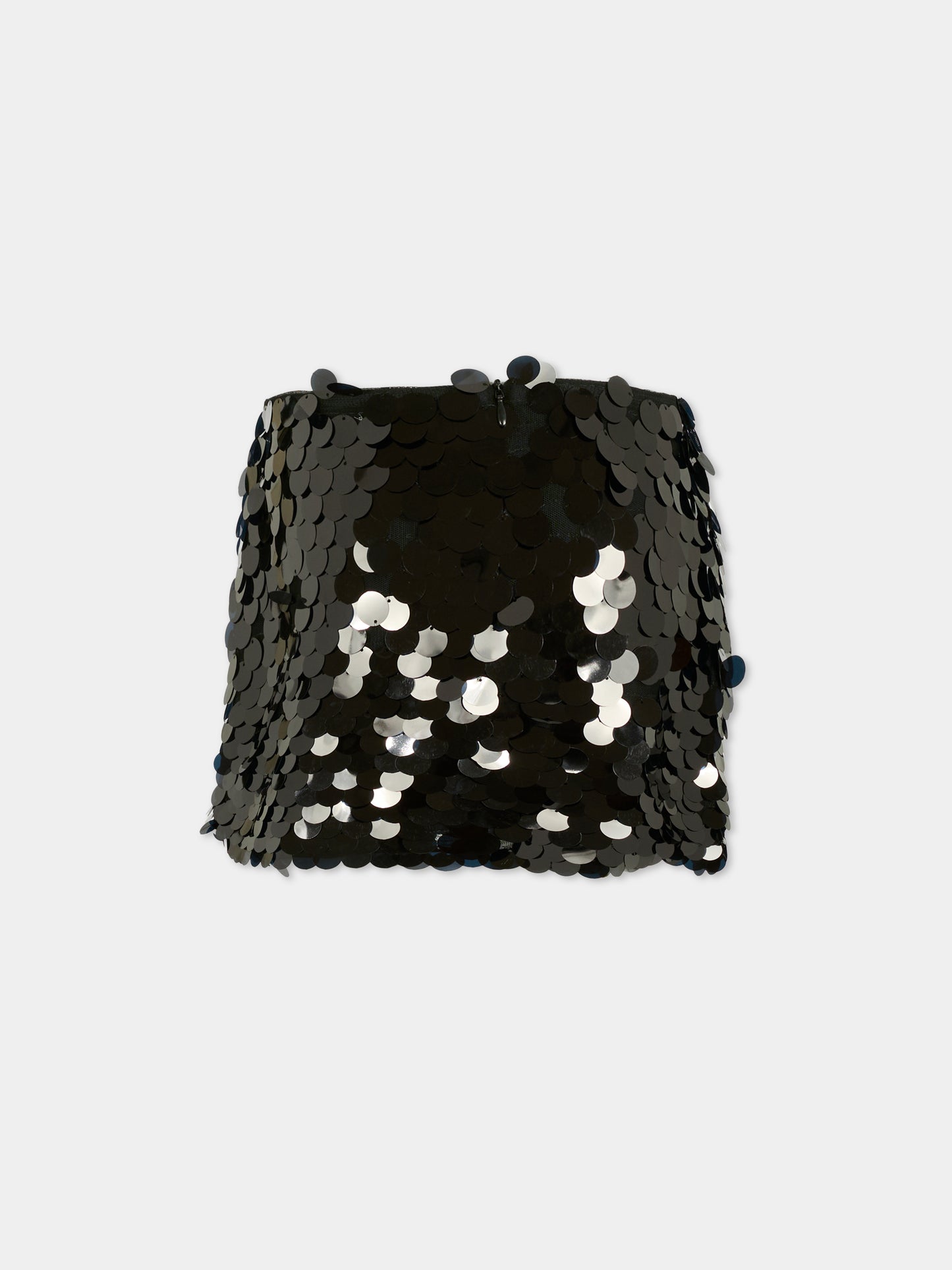 Black skirt for girl with sequins
