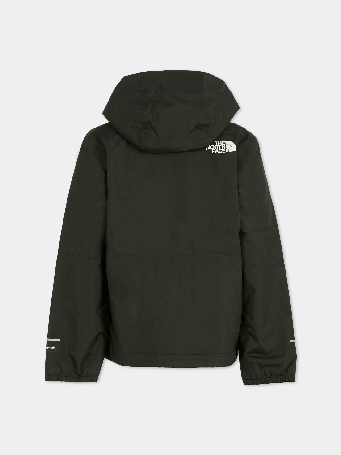 Black raincoat for boy with logo