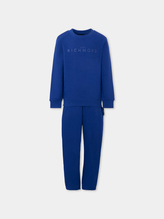 Completo blu per bambino con logo,Richmond,RBA25006CF BLUE
