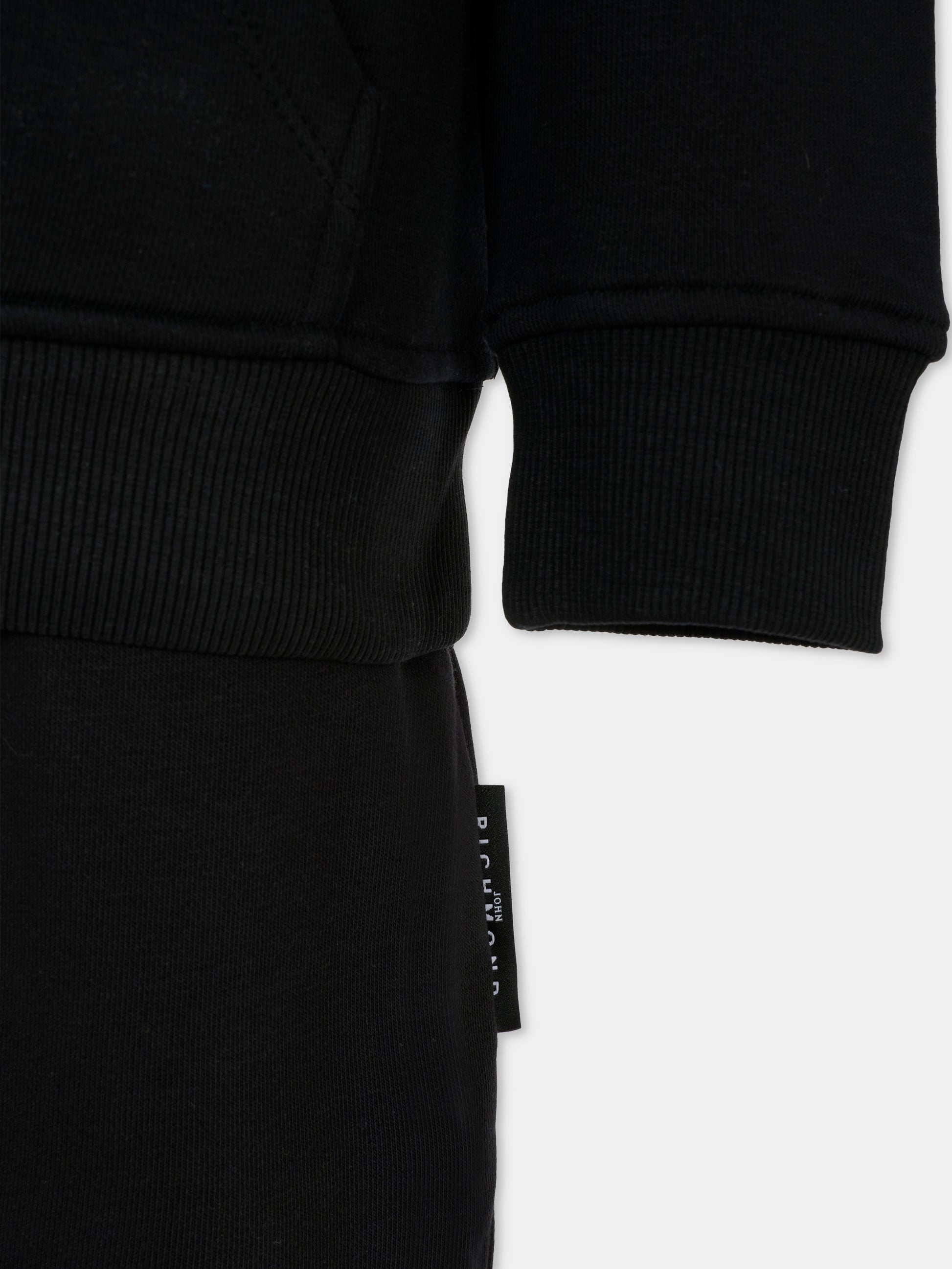 Completo nero per bambino con logo,Richmond,RBA25007CF BLACK