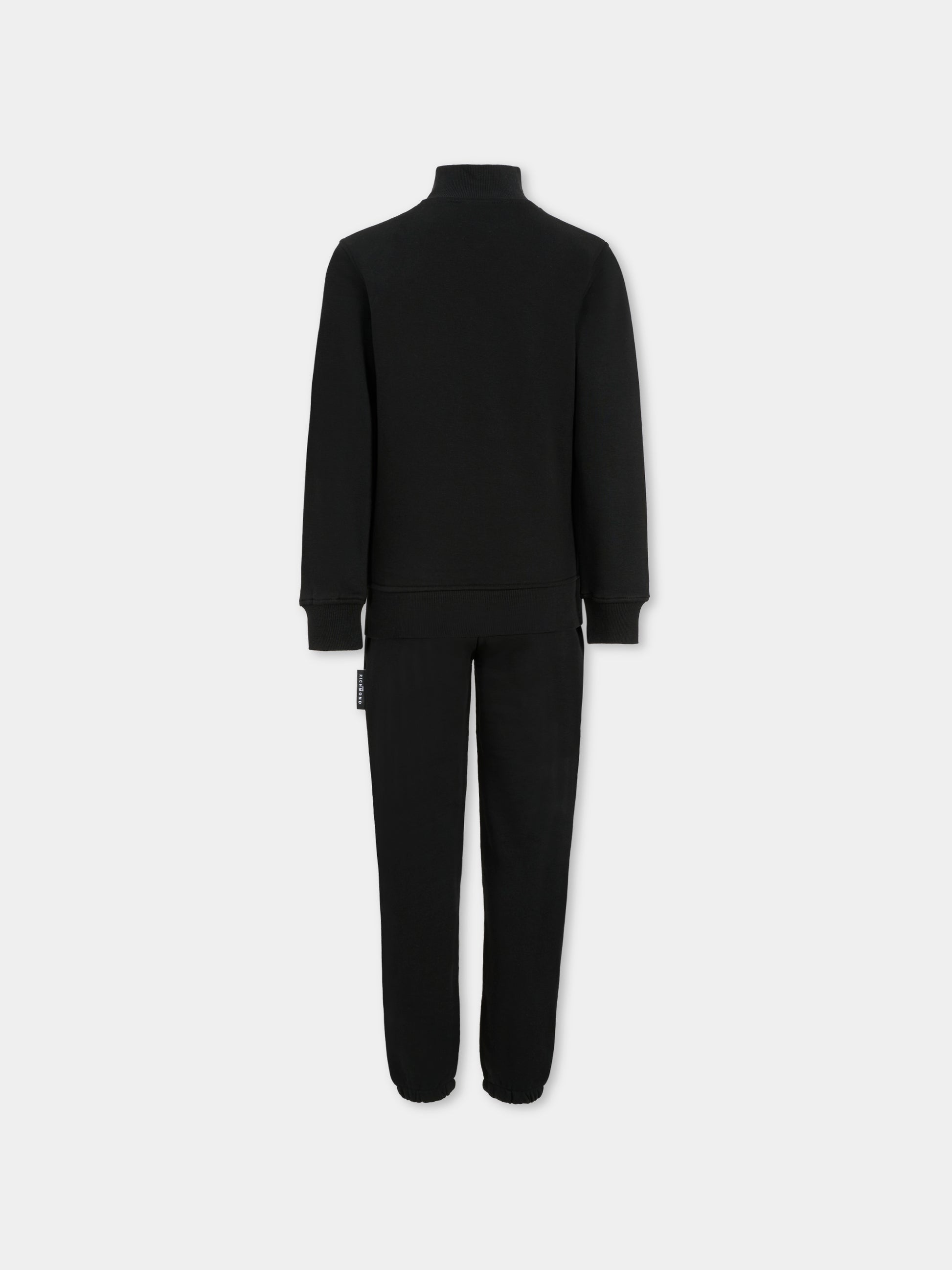 Completo nero per bambina con logo,Richmond,RGA25005CF BLACK