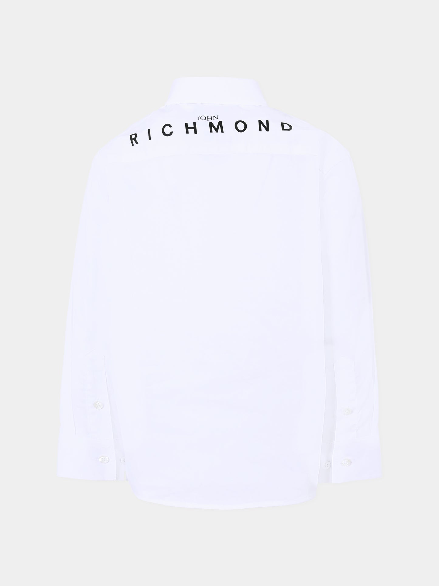 Camicia bianca per bambino con logo,Richmond,RBA25129CA WHITE