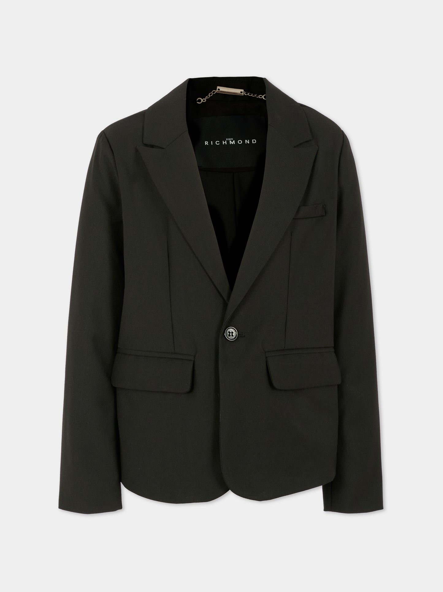 Giacca nera per bambino con logo,Richmond,RBA25125GC BLACK