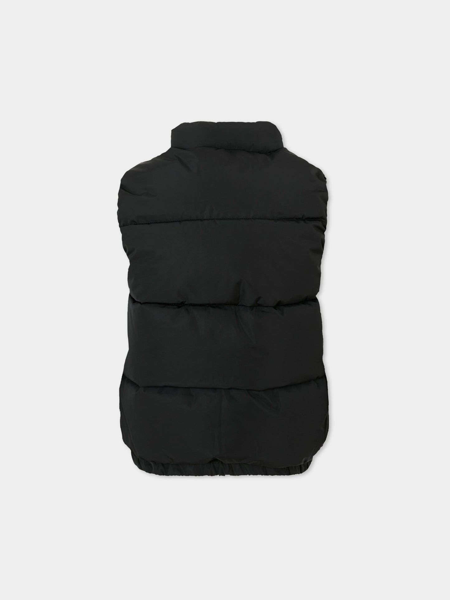 Gilet nero per bambino con logo,Richmond,RBA25013PI BLACK
