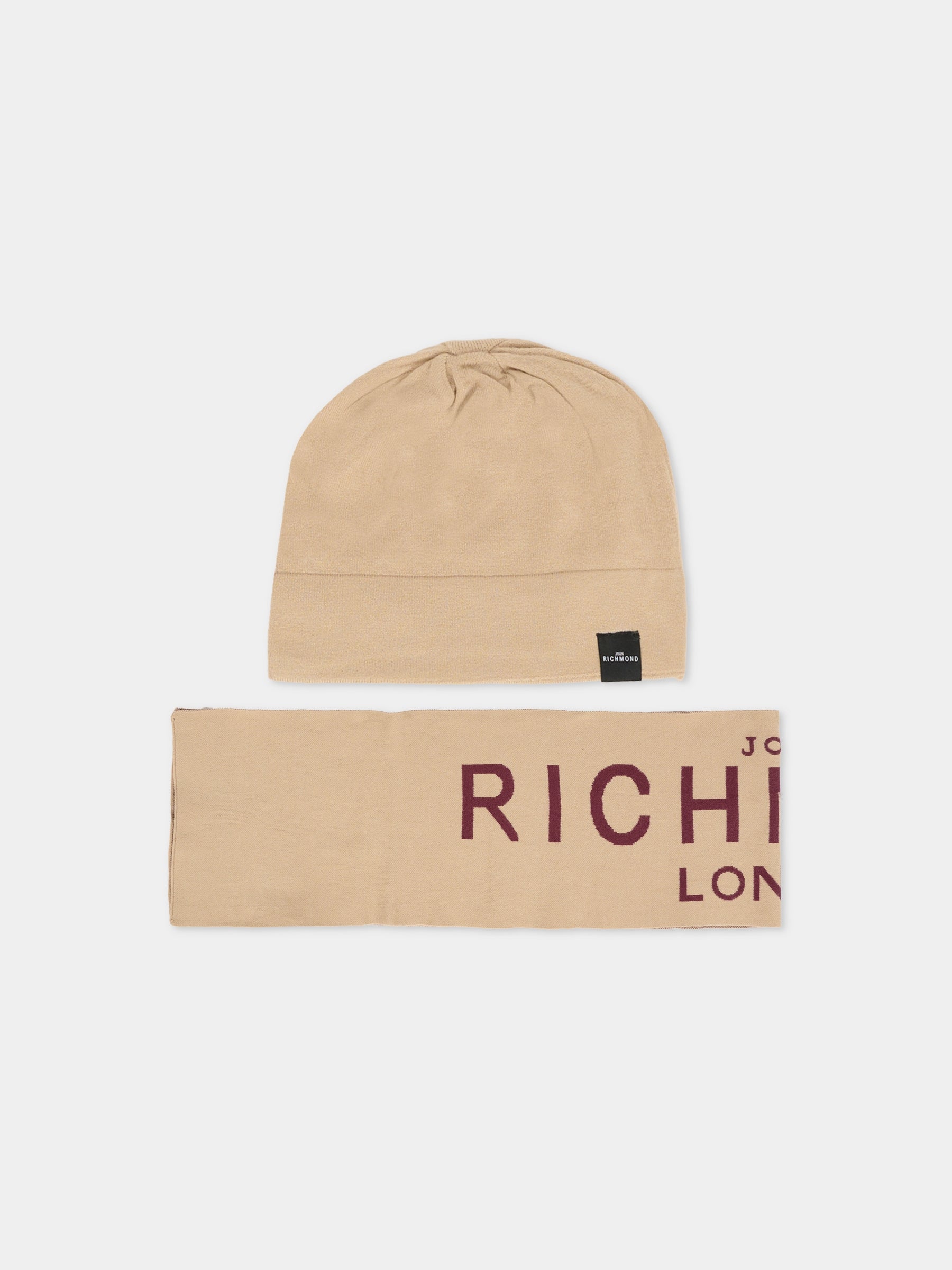 Set accessori beige per bambini con logo,Richmond,RBA25017HS TRENCH COAT