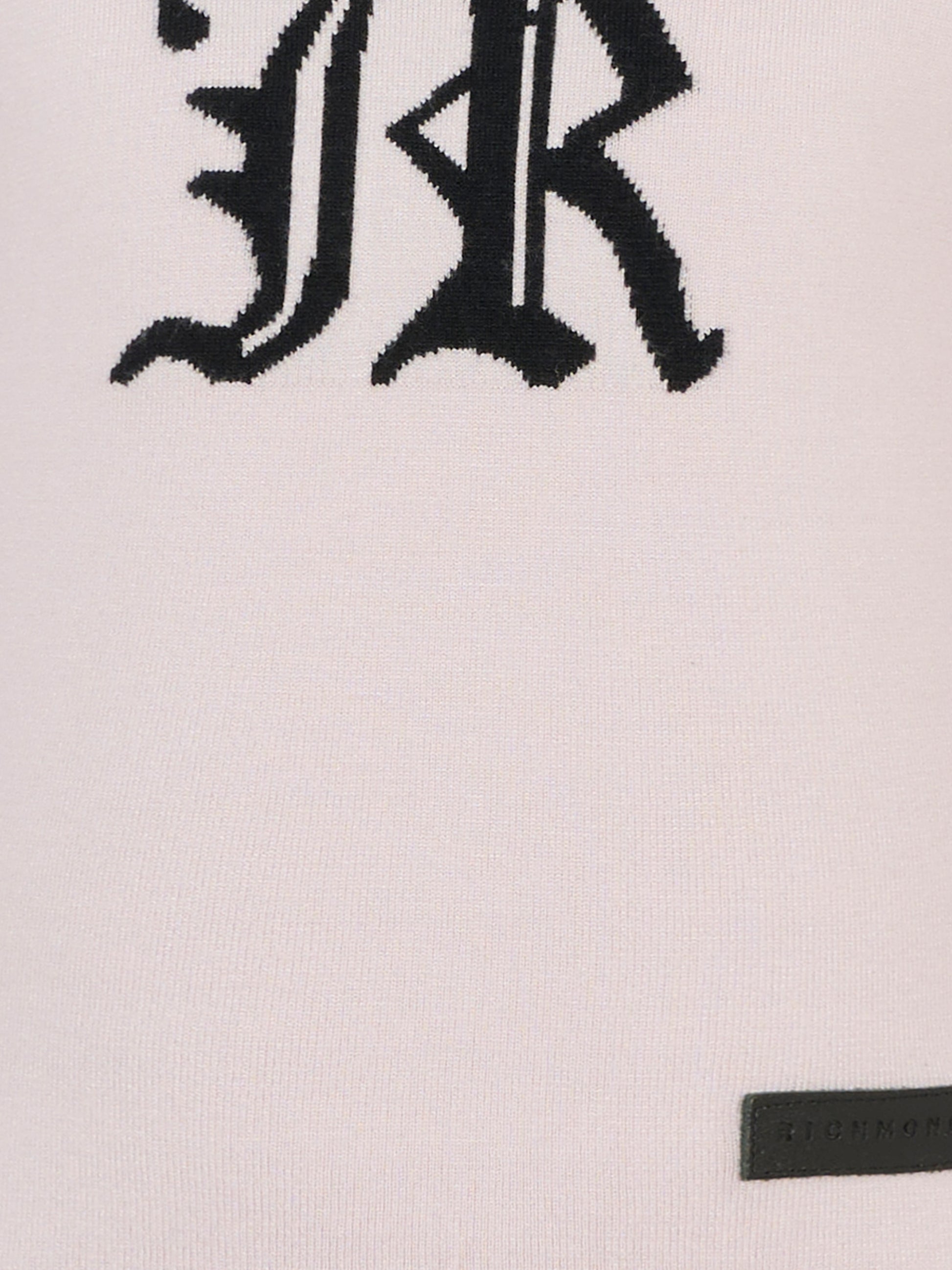 Maglione lilla per bambina con logo nero,Richmond,RGA25012MA BLACK