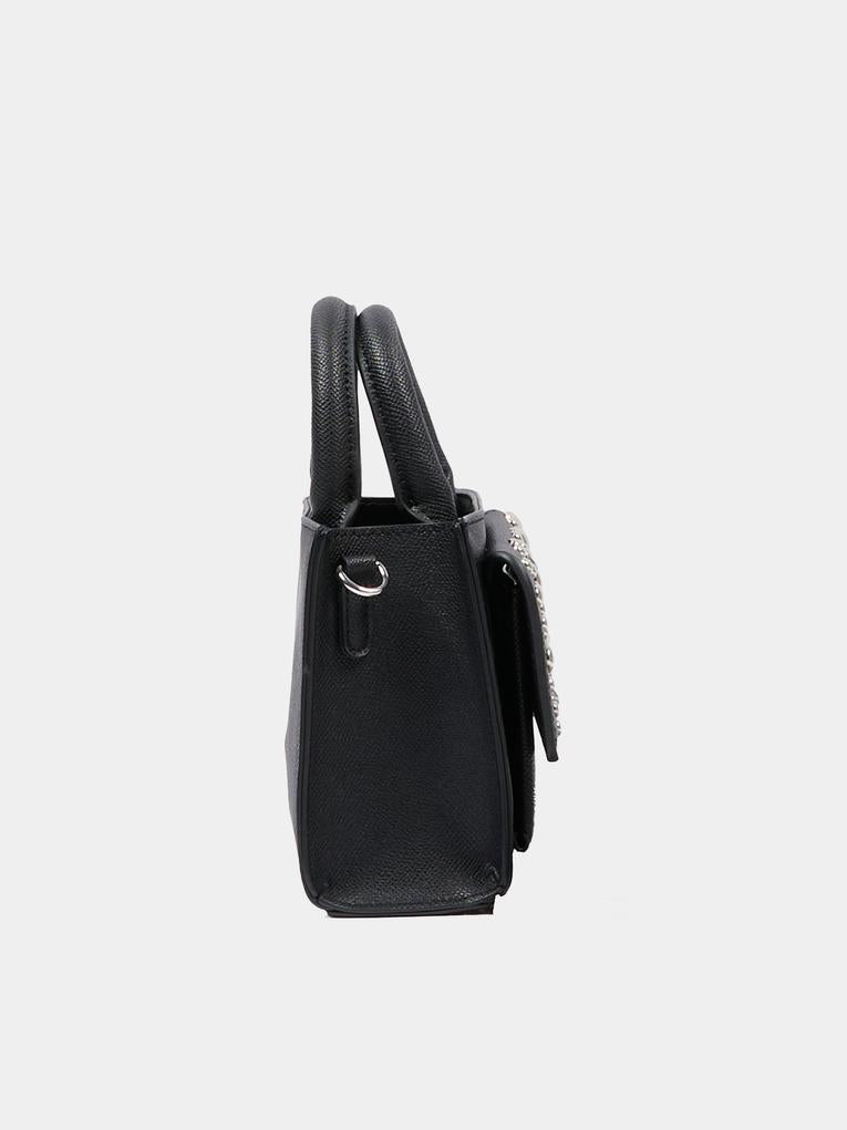 Borsa nera per bambina con borchie,Richmond,RGA25028BO BLACK