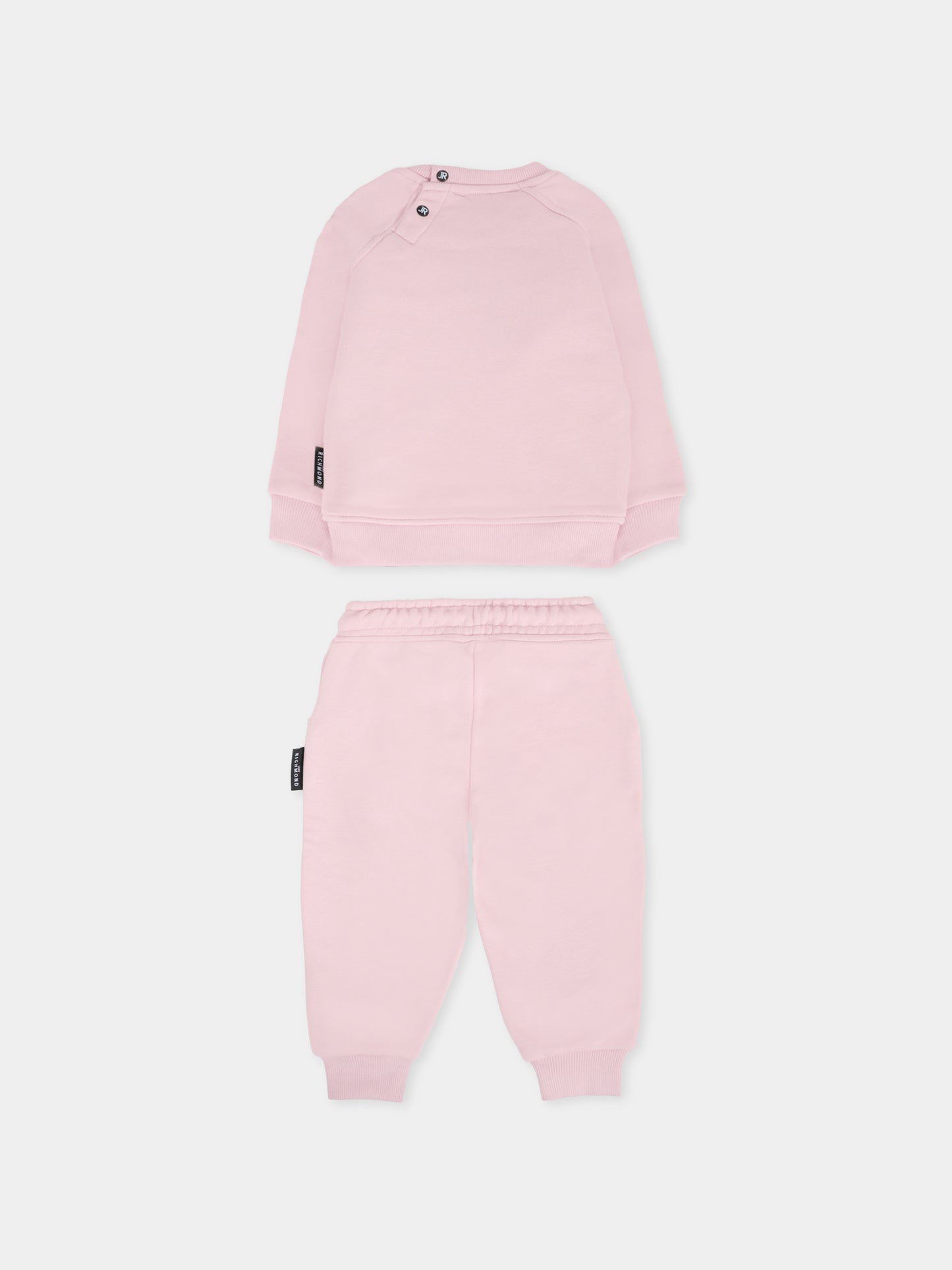 Completo lilla per neonata con logo,Richmond,RIA25018CF ORCHID ICE