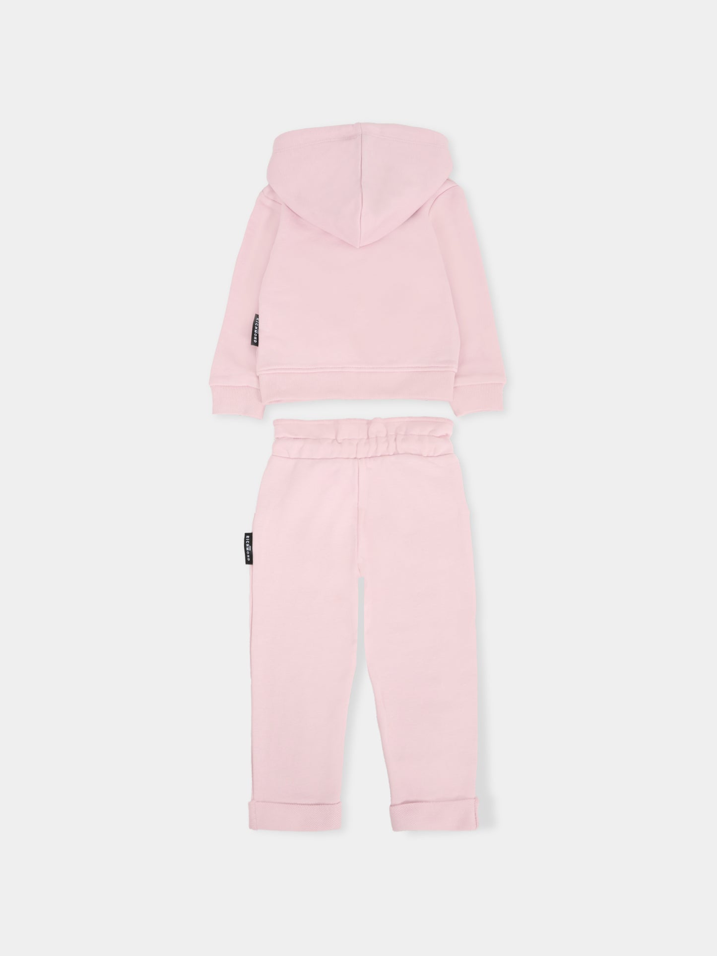 Completo lilla per neonata con logo,Richmond,RIA25027CF ORCHID ICE