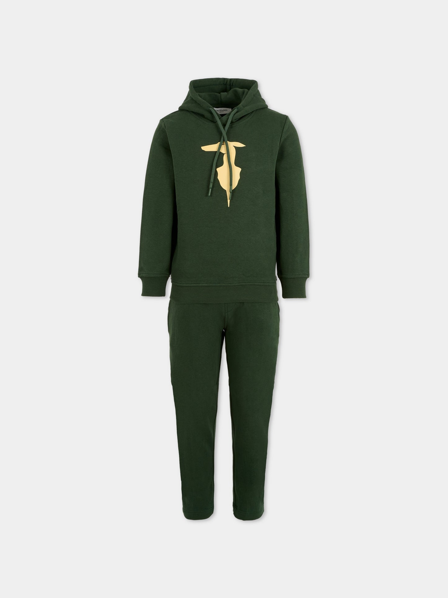 Completo verde per bambino con cane,Trussardi Junior,TBA25007CF PINENEEDLE