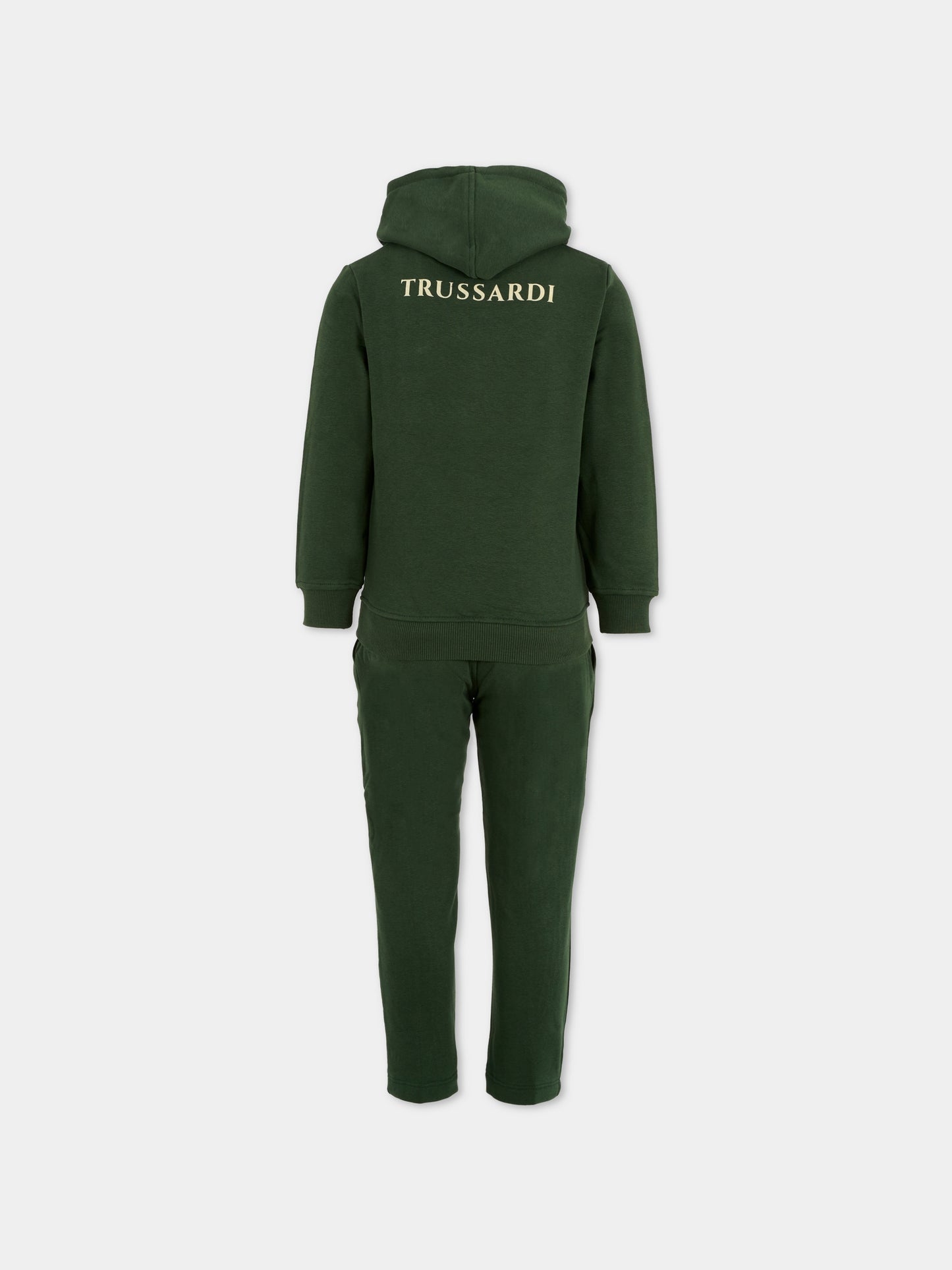 Completo verde per bambino con cane,Trussardi Junior,TBA25007CF PINENEEDLE