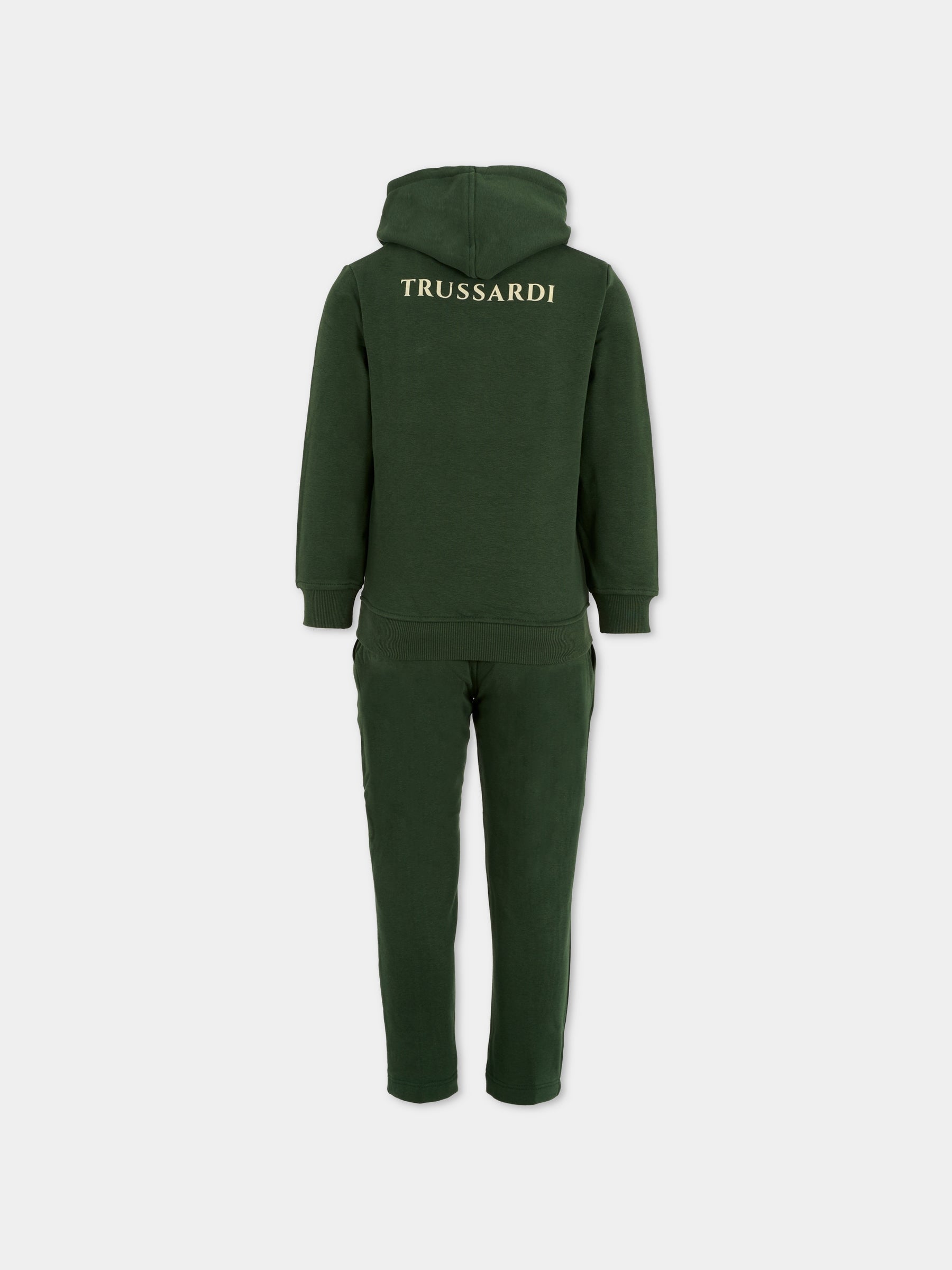 Completo verde per bambino con cane,Trussardi Junior,TBA25007CF PINENEEDLE