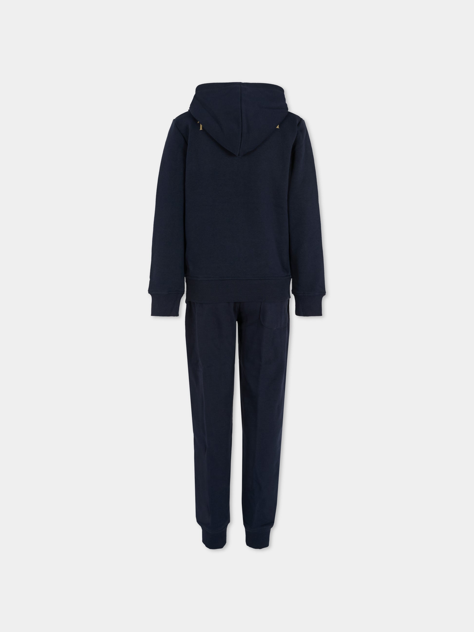 Completo blu per bambino con logo,Trussardi Junior,TBA25001CF PEACOAT