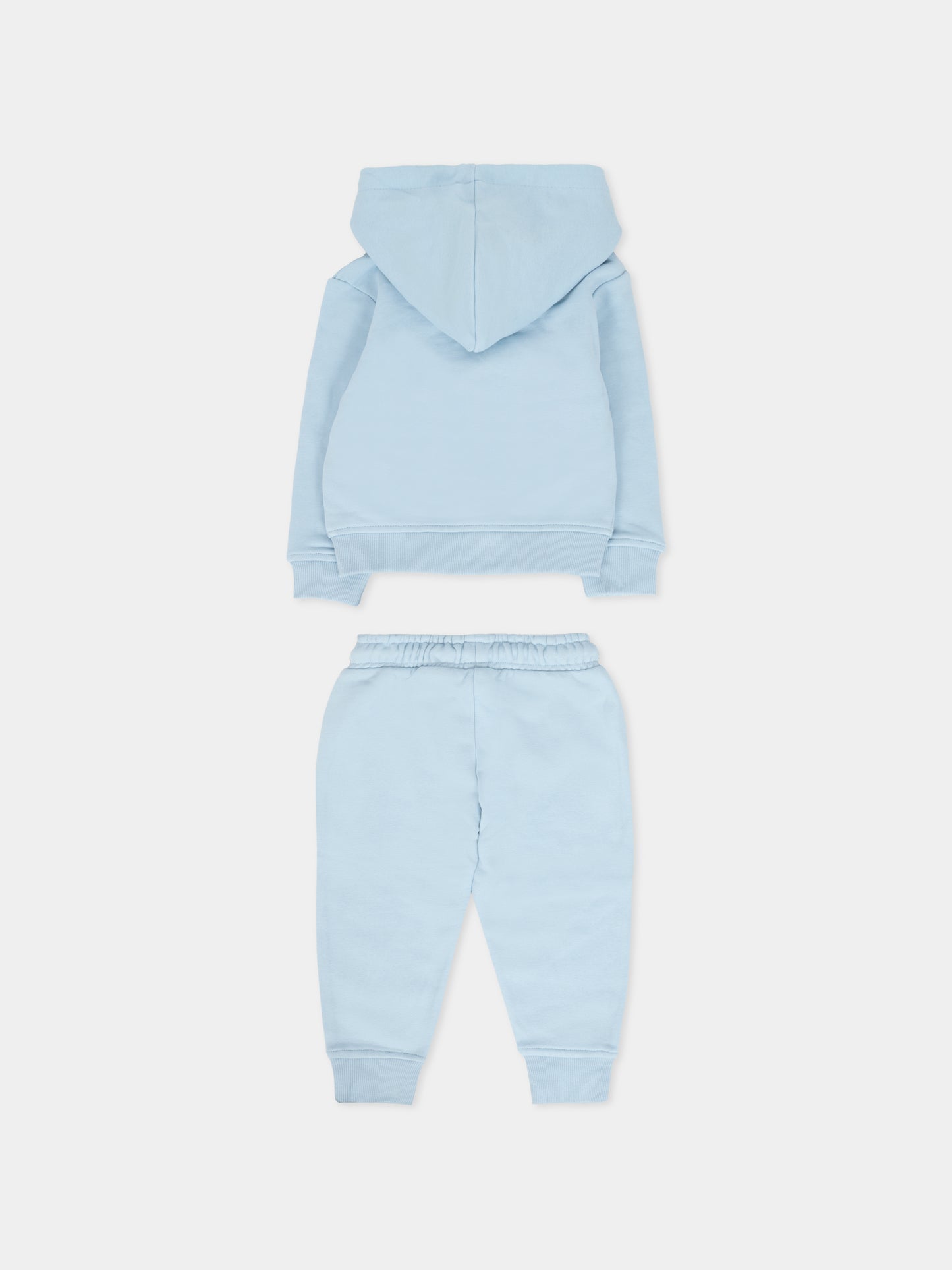 Completo celeste per neonato con logo,Trussardi Junior,TIA25002CF BLUE STERLING