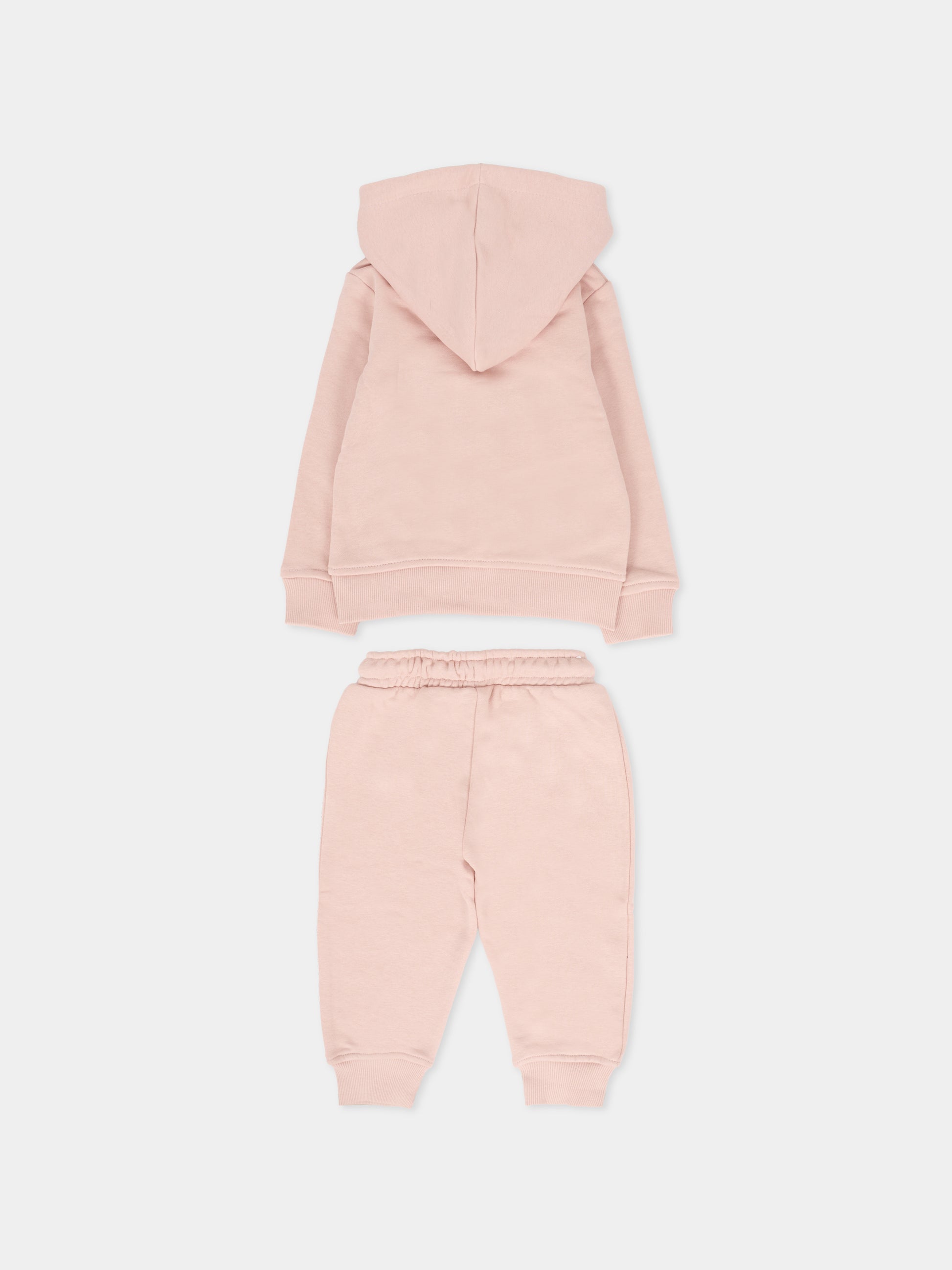 Completo rosa per neonata con logo,Trussardi Junior,TIA25002CF ROSE SMOKE