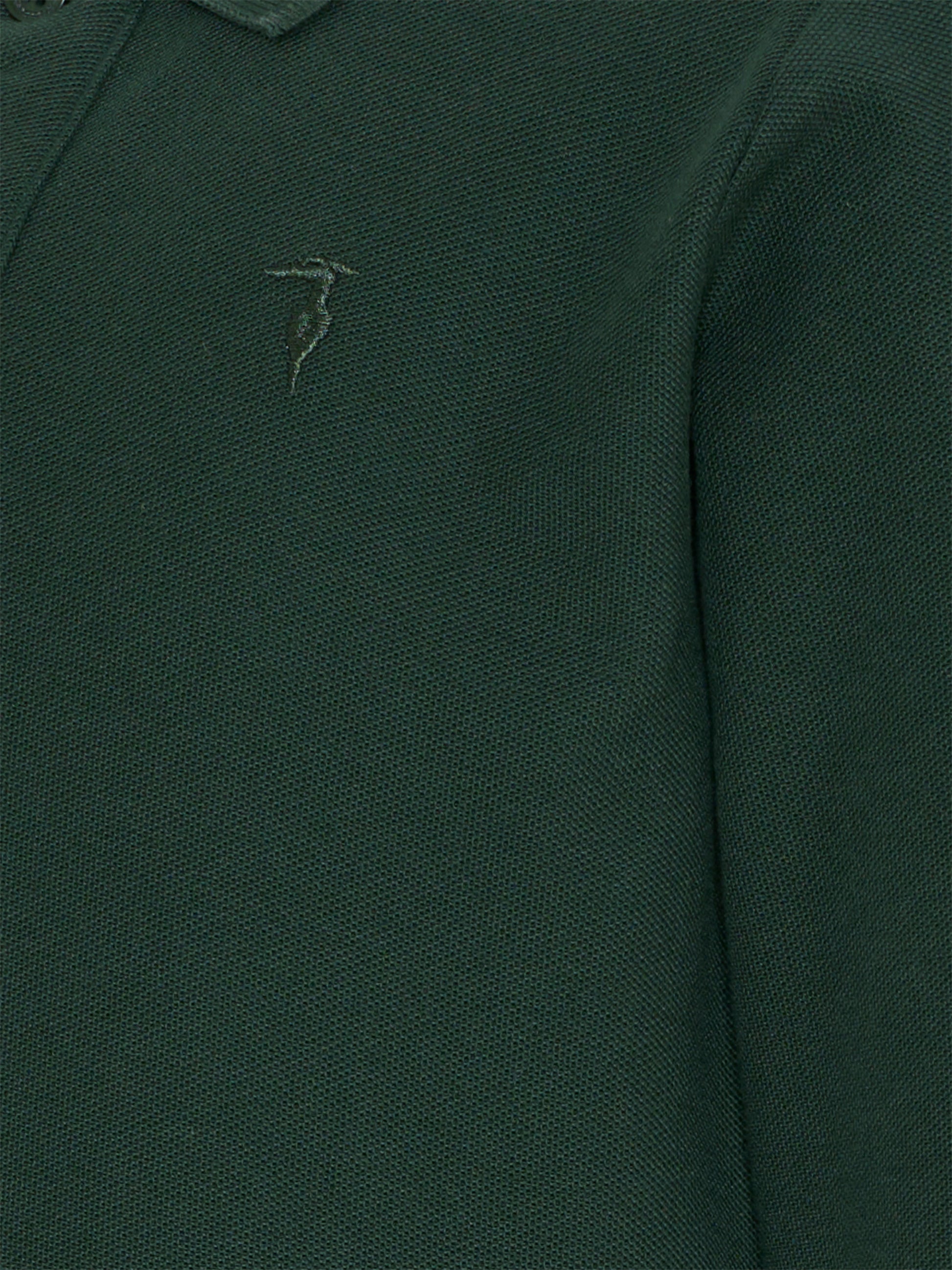 Polo verde per bambino con logo,Trussardi Junior,TBA25013PO PINENEEDLE