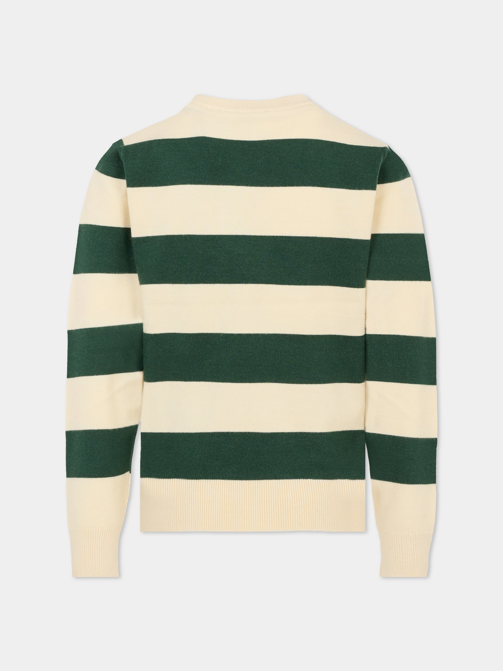 Maglione multicolor per bambino con logo,Trussardi Junior,TBA25054MA PINENEEDLE