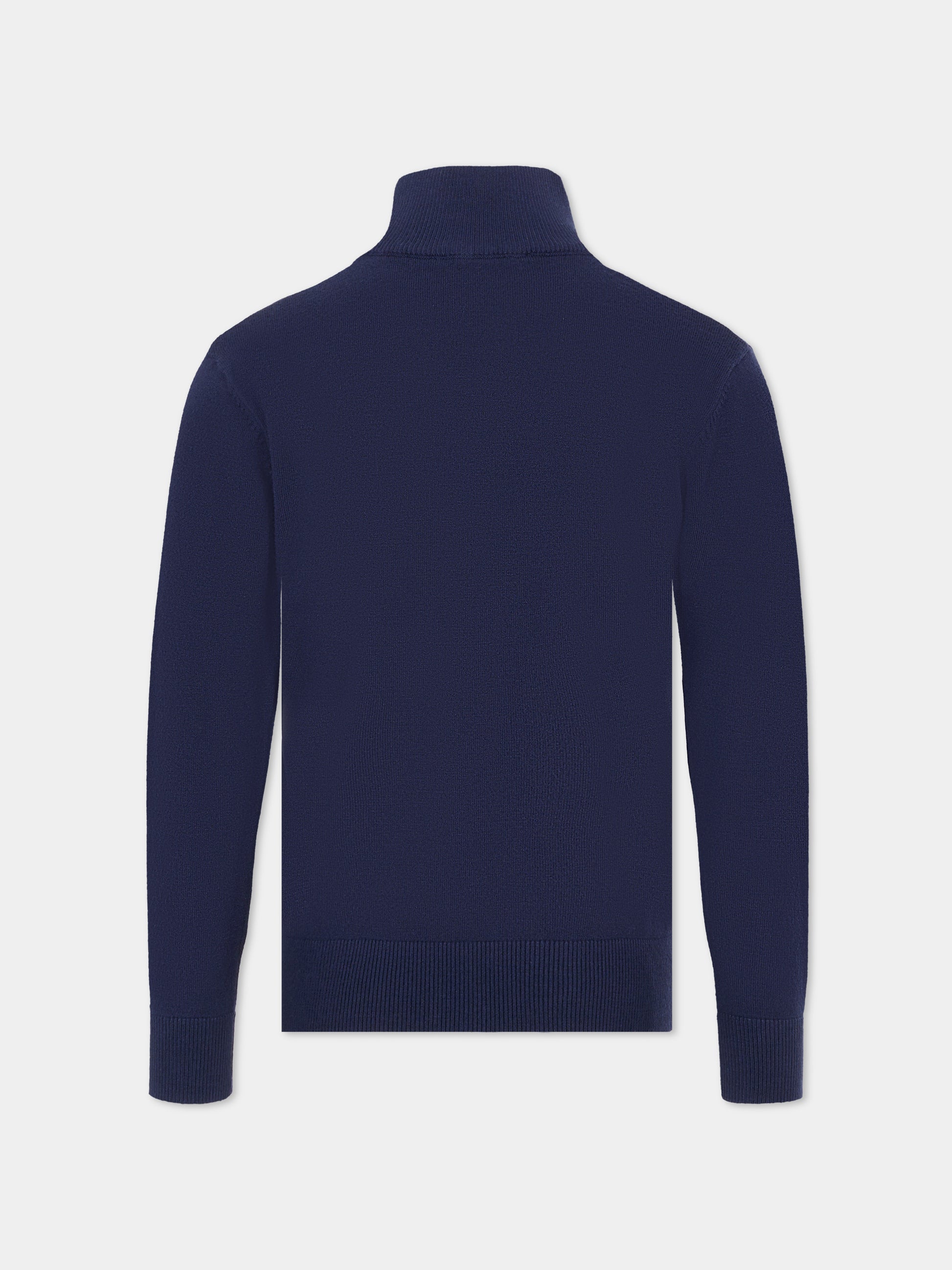 Dolcevita blu per bambino con logo,Trussardi Junior,TBA25032LU PEACOAT