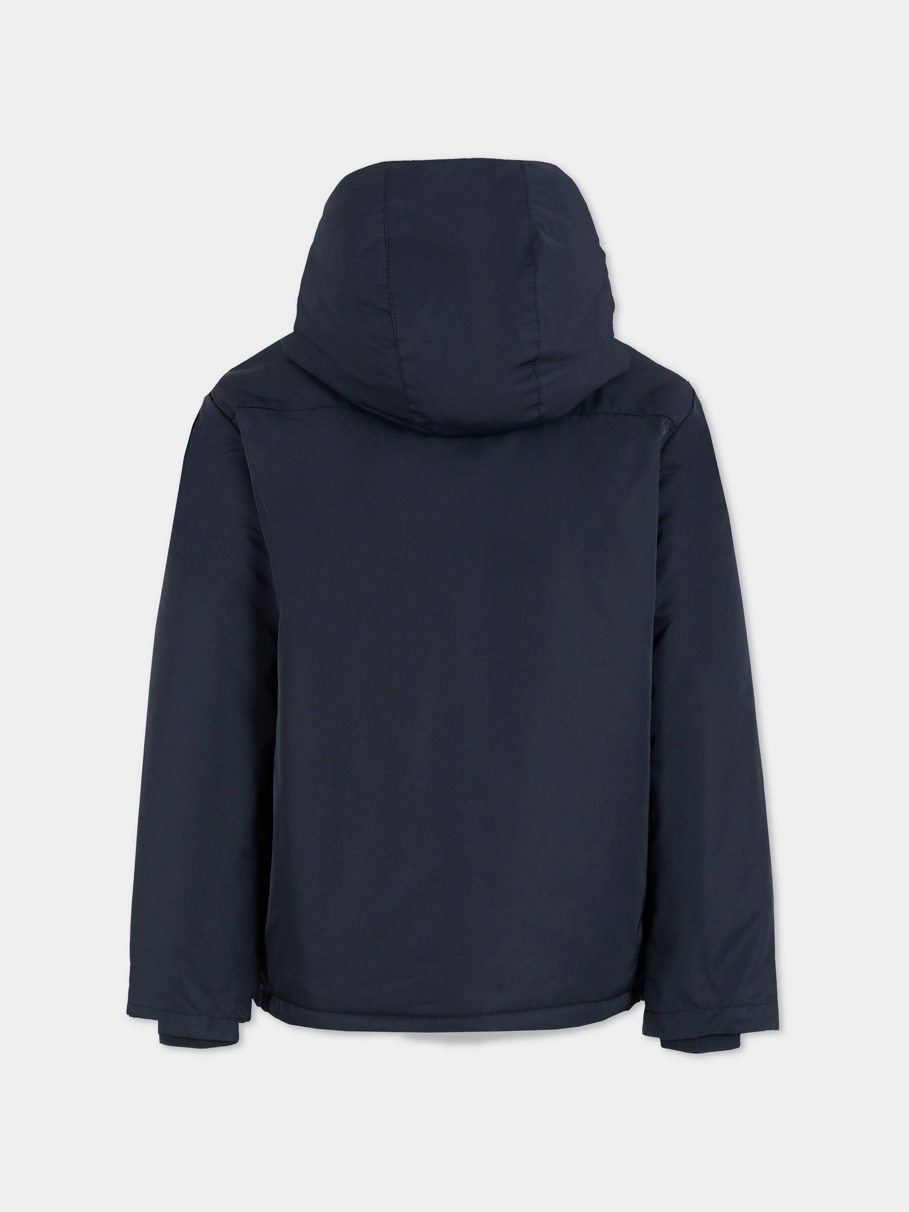 Giubbotto blu per bambino con logo,Trussardi Junior,TBA25094GB PEACOAT