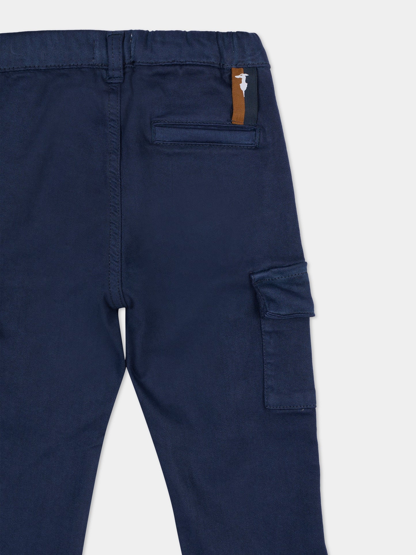 Pantaloni blu per neonato con logo,Trussardi Junior,TIA25086PA PEACOAT