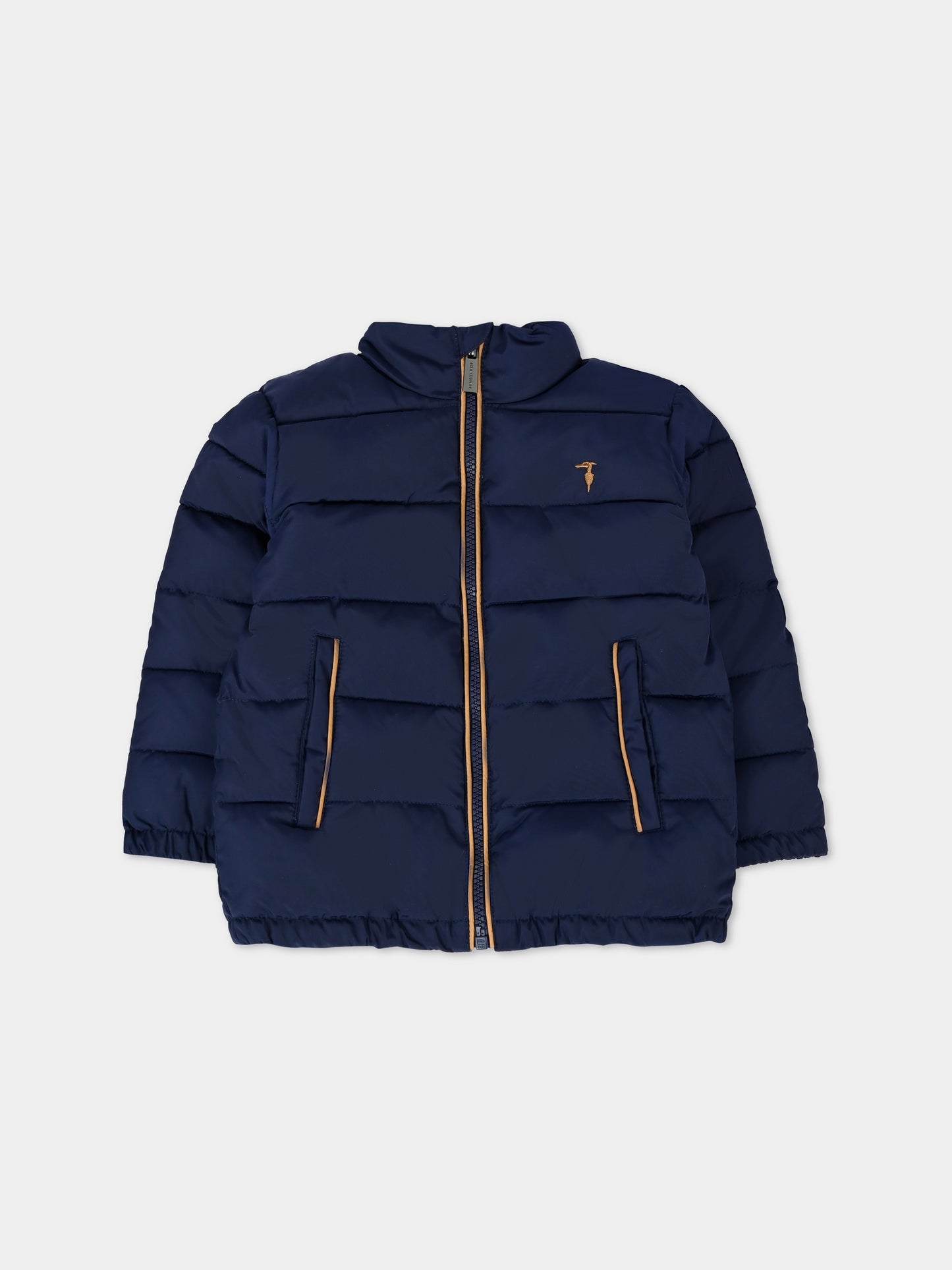 Piumino blu per neonato con logo,Trussardi Junior,TIA25066PI PEACOAT