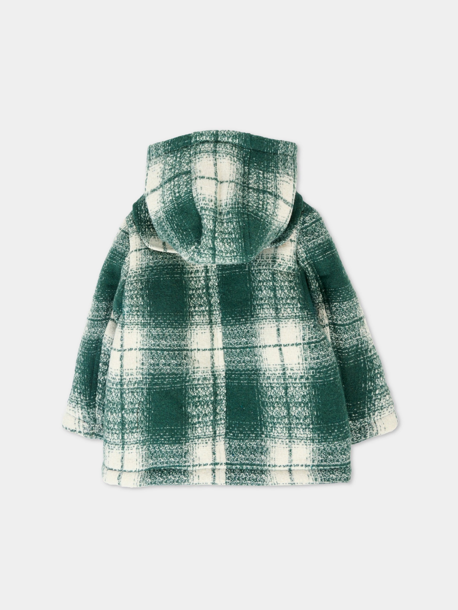 Montgomery verde per neonato con logo,Trussardi Junior,TIA25132GB MADRAS GREEN