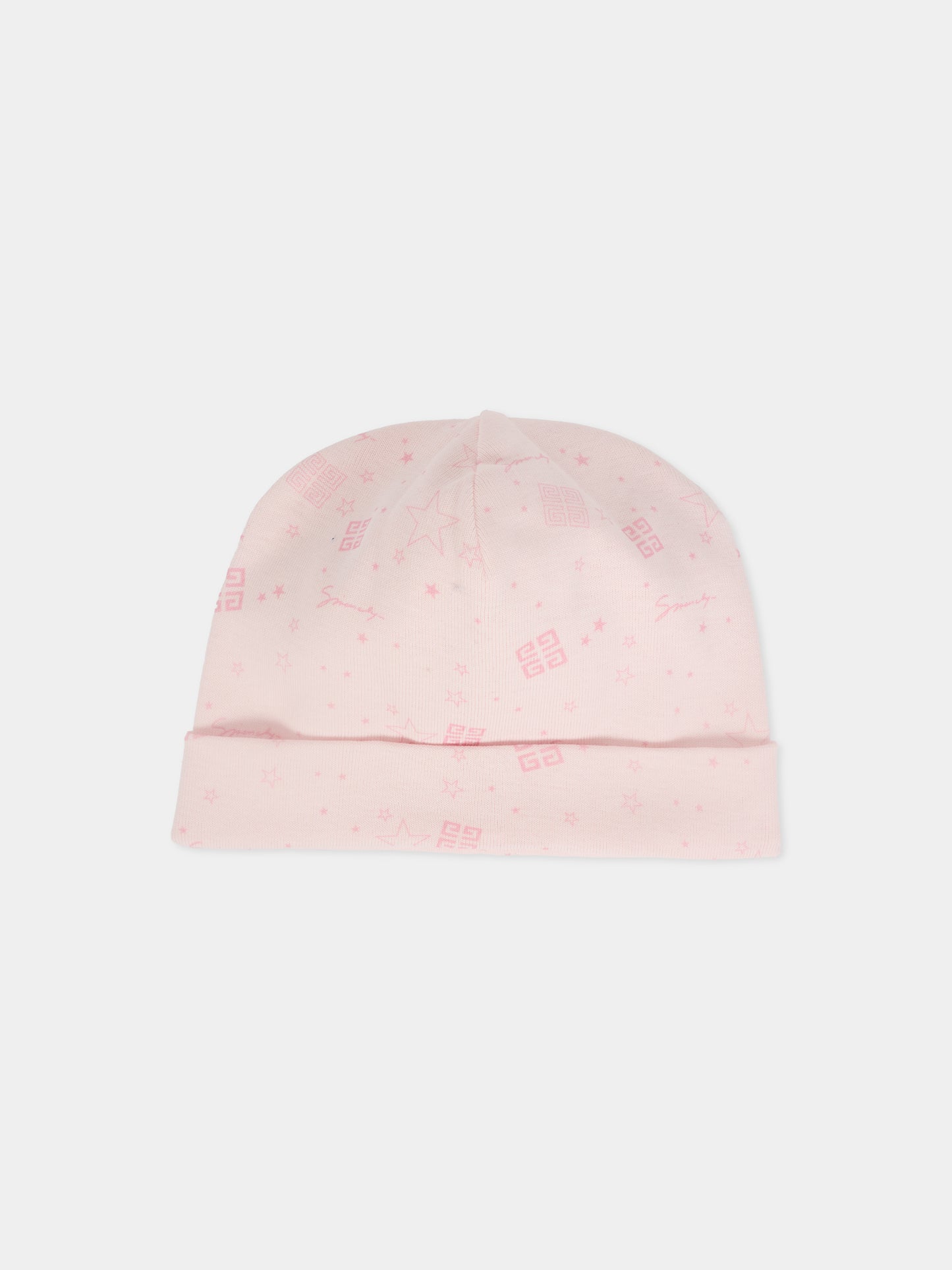 Set accessori rosa per neonata con logo,Givenchy Kids,H30853 44Z