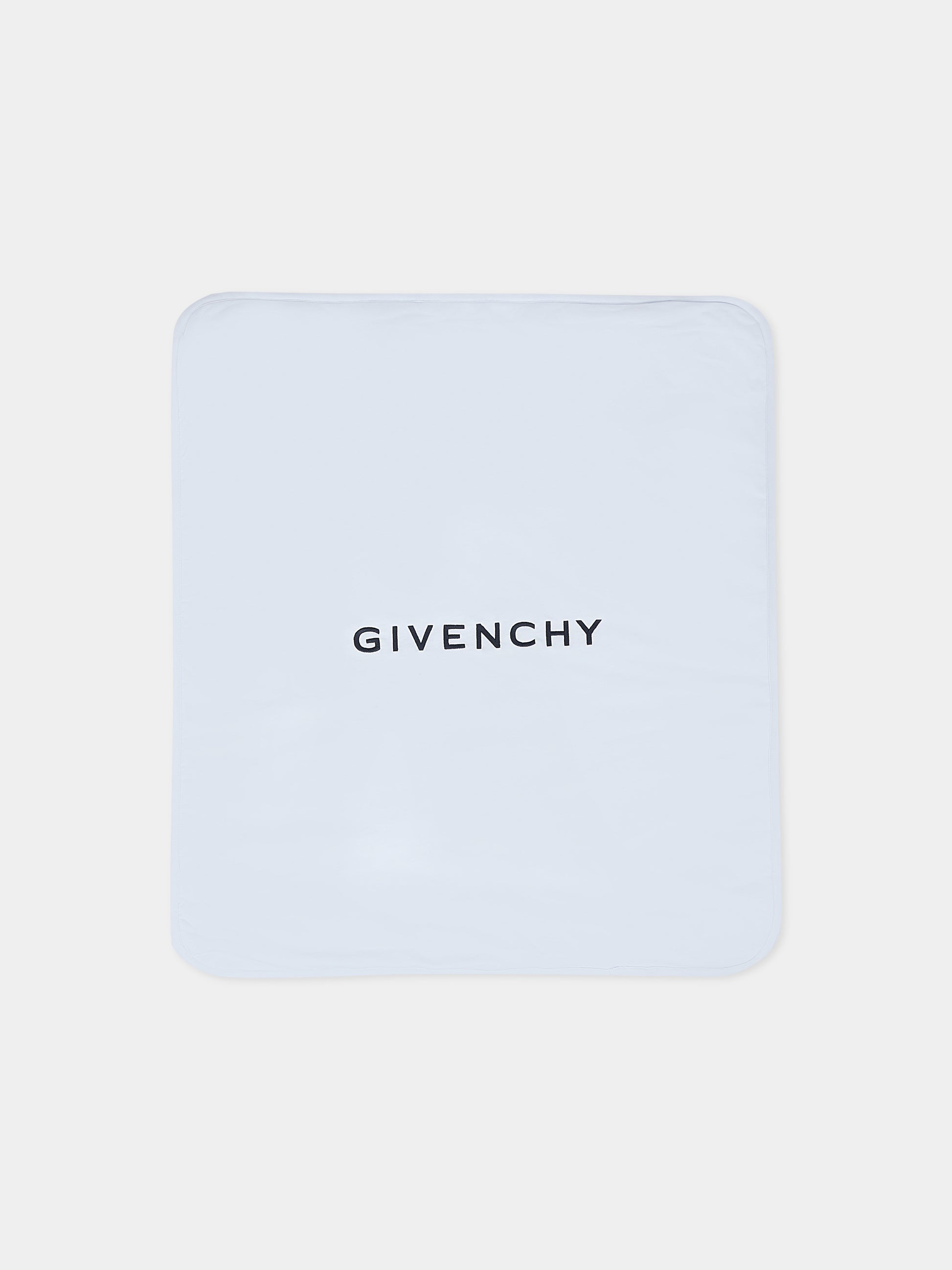 Set accessori celeste per neonato con logo,Givenchy Kids,H30853 771