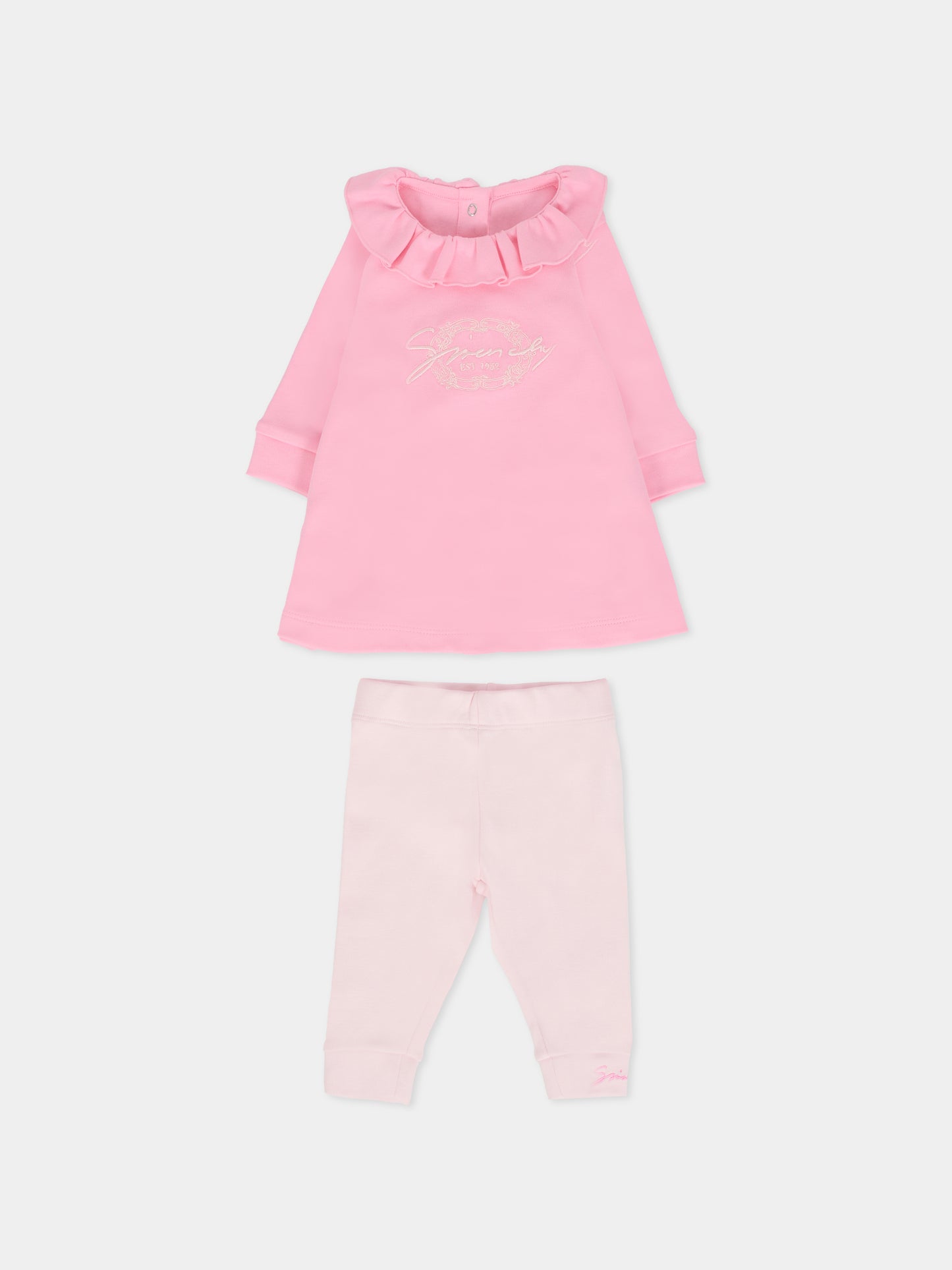 Completo nascita rosa per neonata con logo,Givenchy Kids,H30870 465
