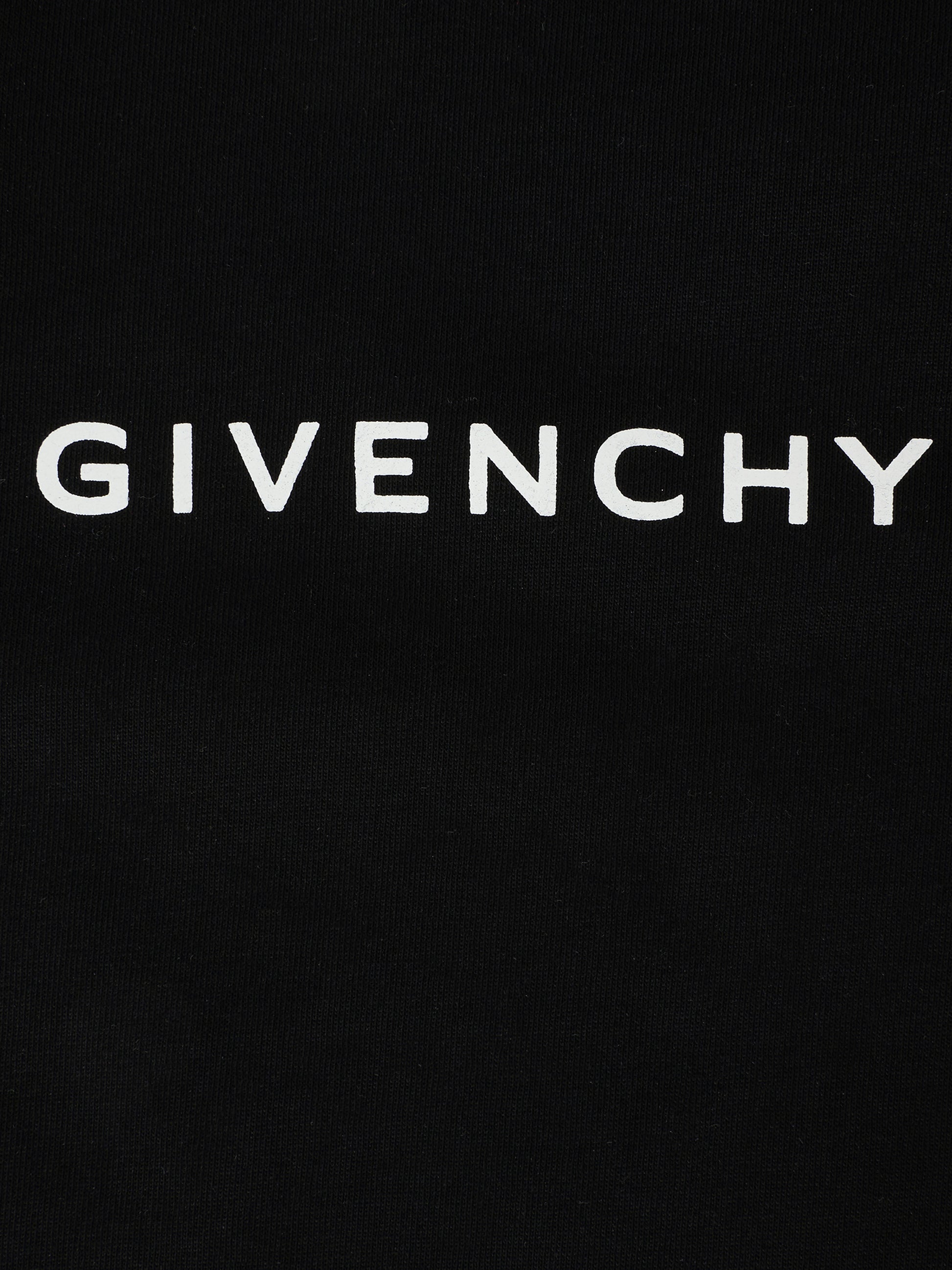 T-shirt nera per neonati con logo,Givenchy Kids,H30887 09B