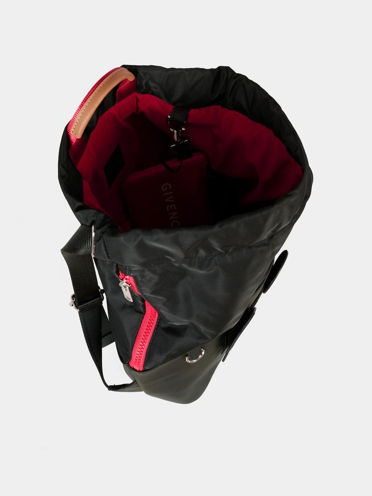 Zaino nero per bambini con patches,Givenchy Kids,H30906 09B