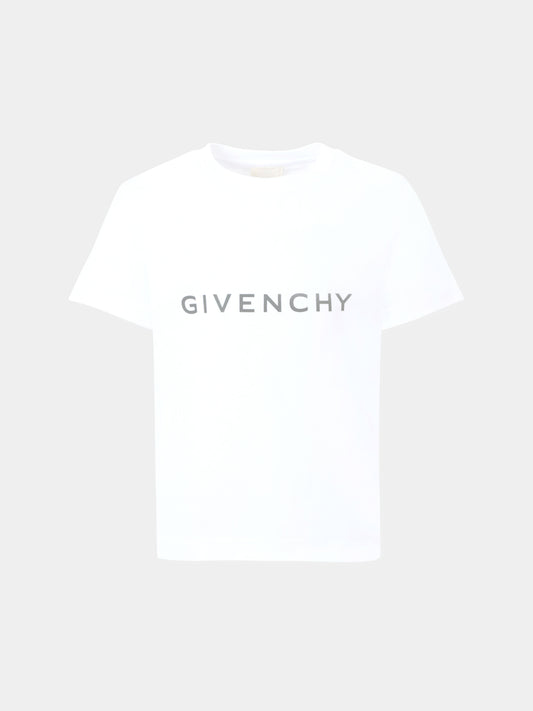 T-shirt bianca per bambini con logo,Givenchy Kids,H30952 10P