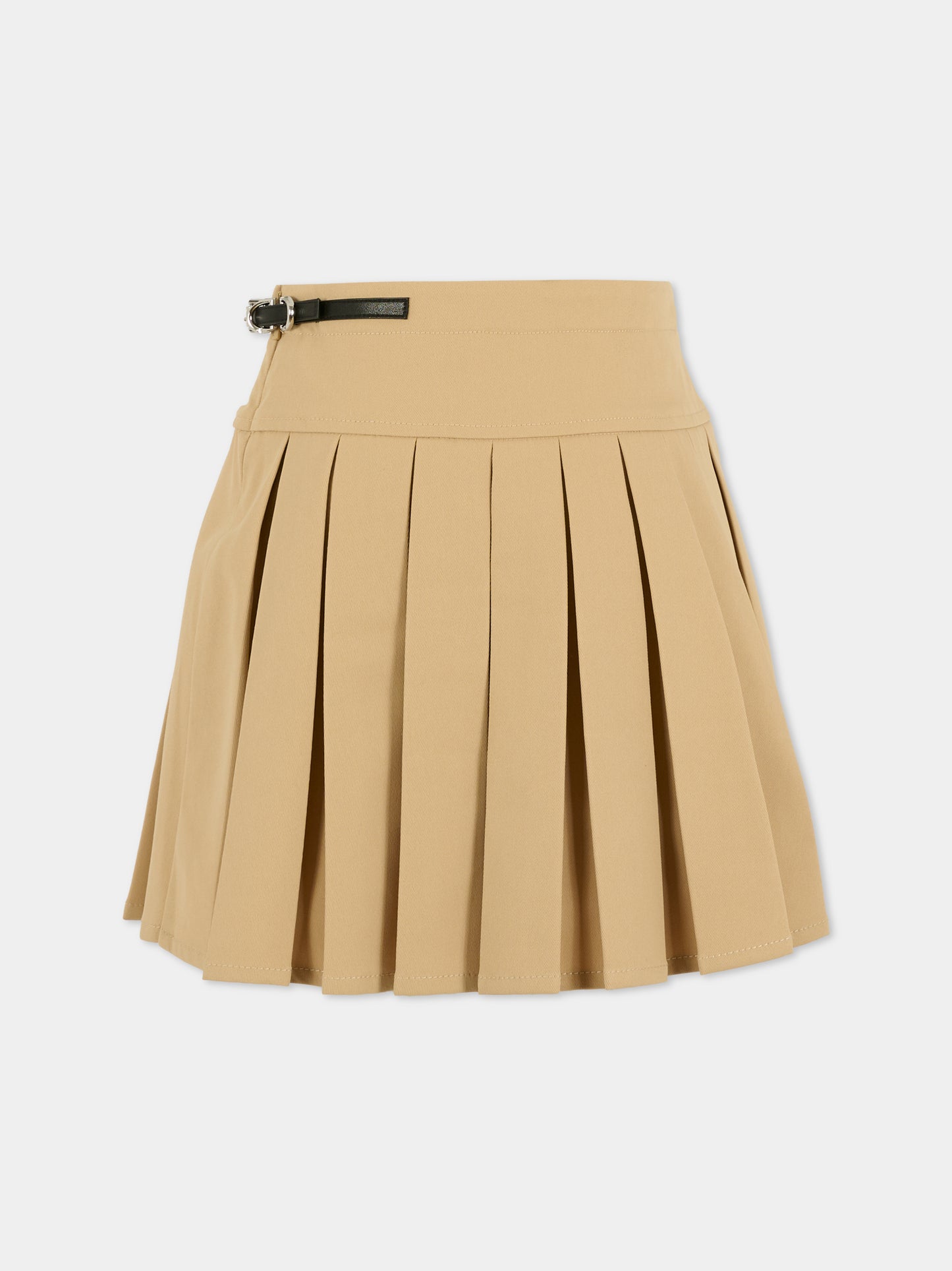 Gonna beige per bambina con logo,Givenchy Kids,H30972 20P