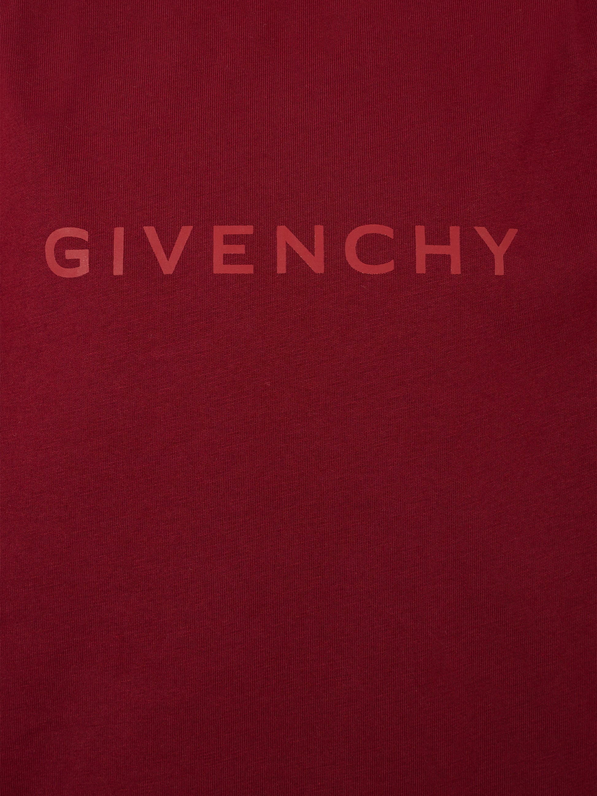 T-shirt bordeaux per bambina con logo,Givenchy Kids,H31010 95C
