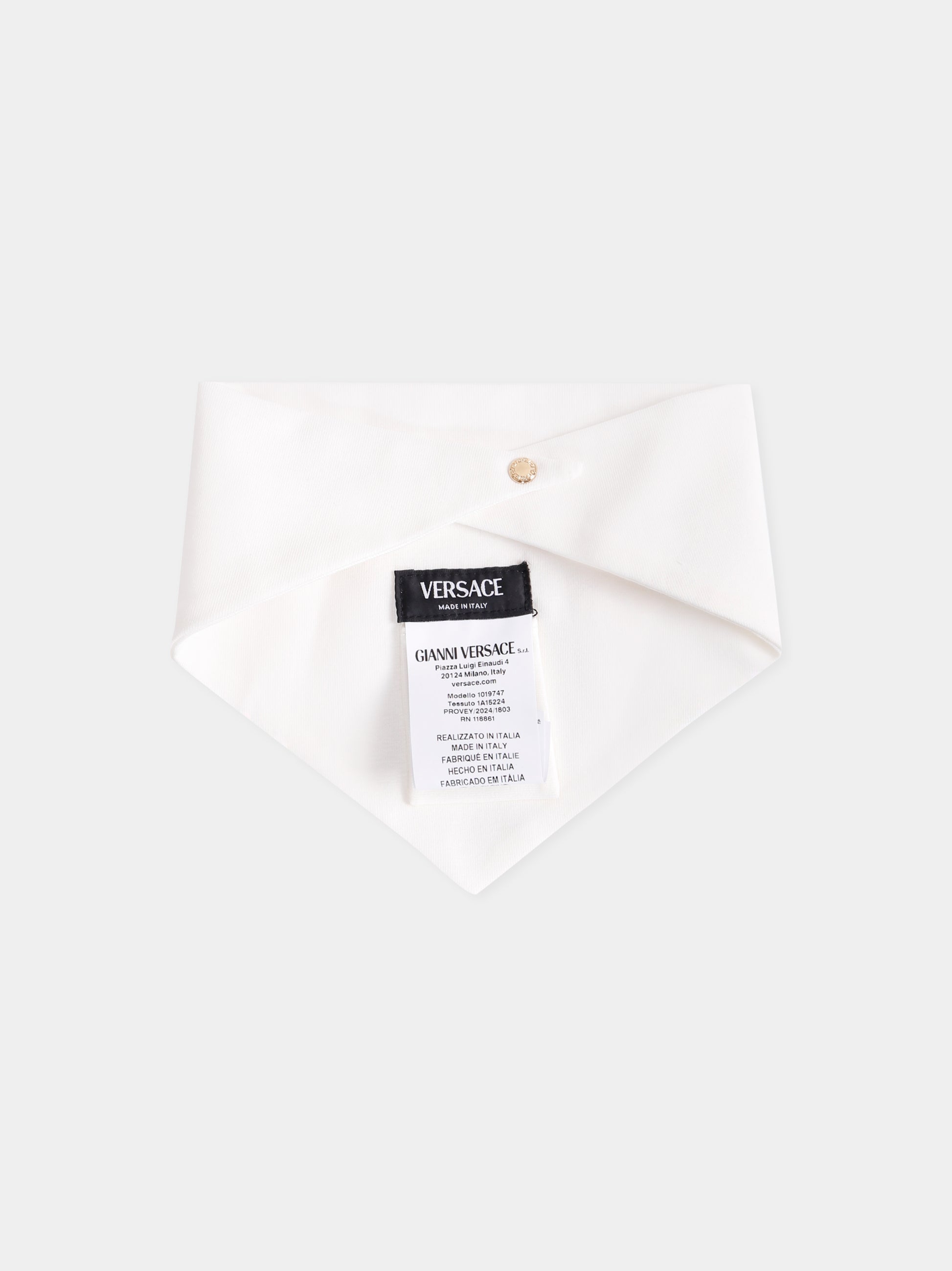 Set tutina avorio e rosa con Medusa per neonata,Versace,1020944 1A15224 2PW30