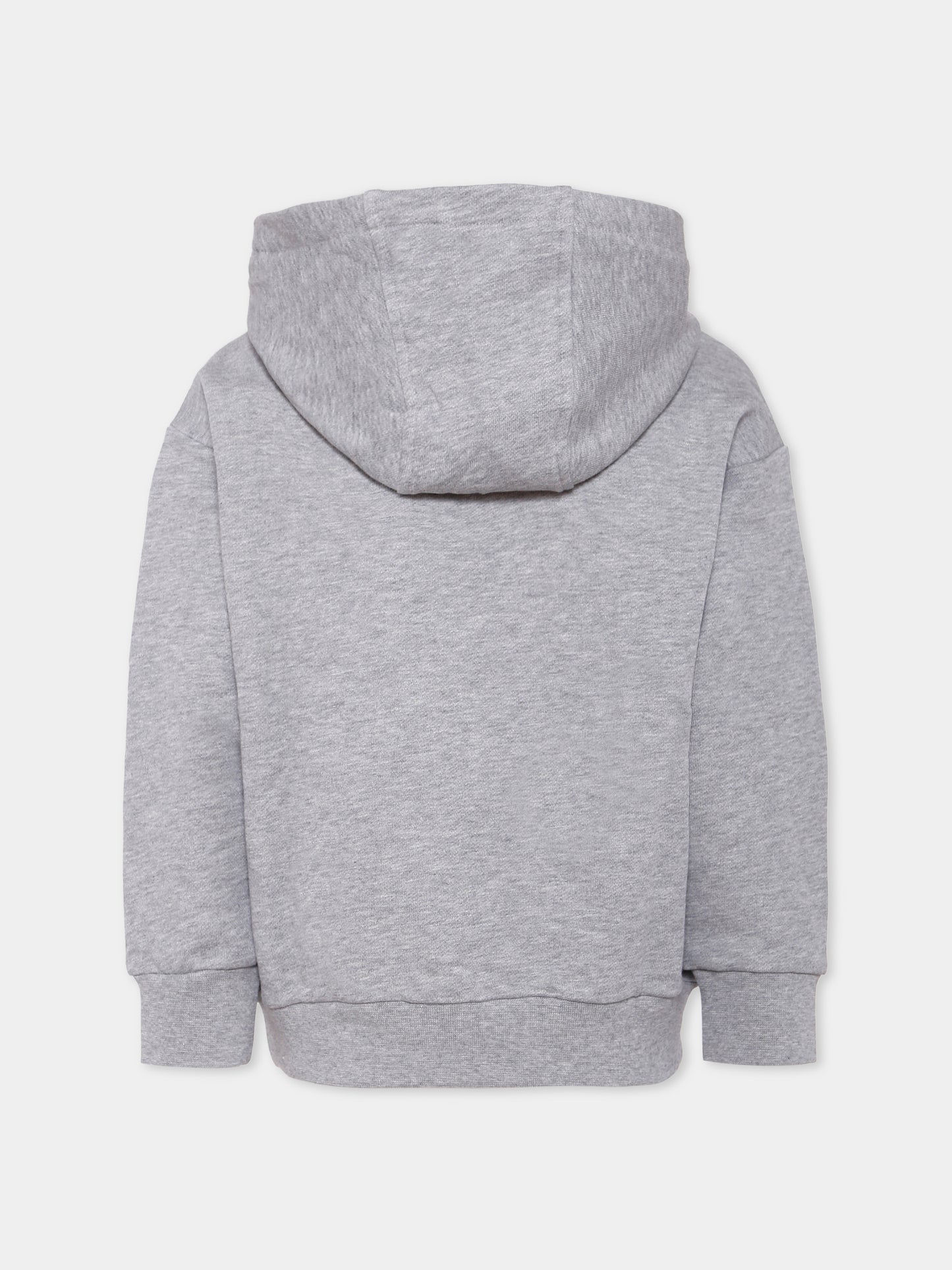 Felpa grigia per bambini con logo,Versace,1020644 1A14889 6E780