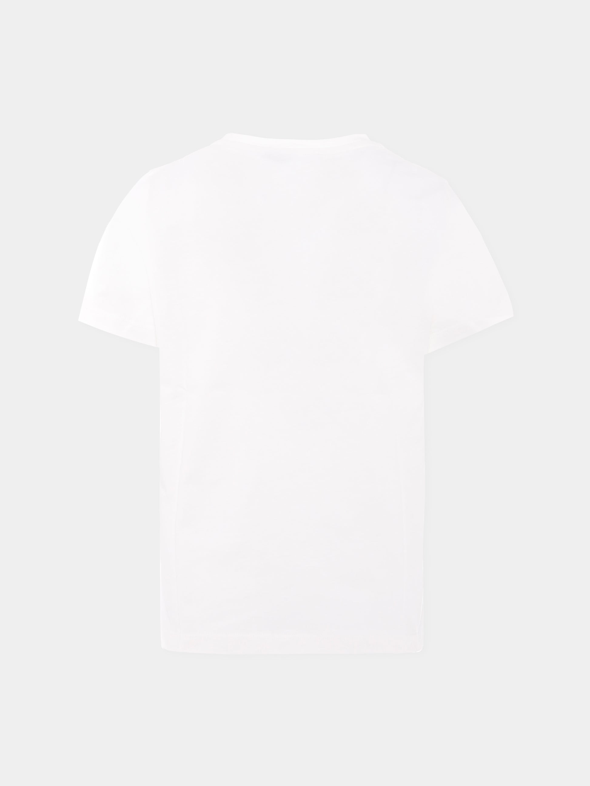 T-shirt bianca con '90 vintage logo e spille per bambini,Versace,1018342 1A14910 2W100