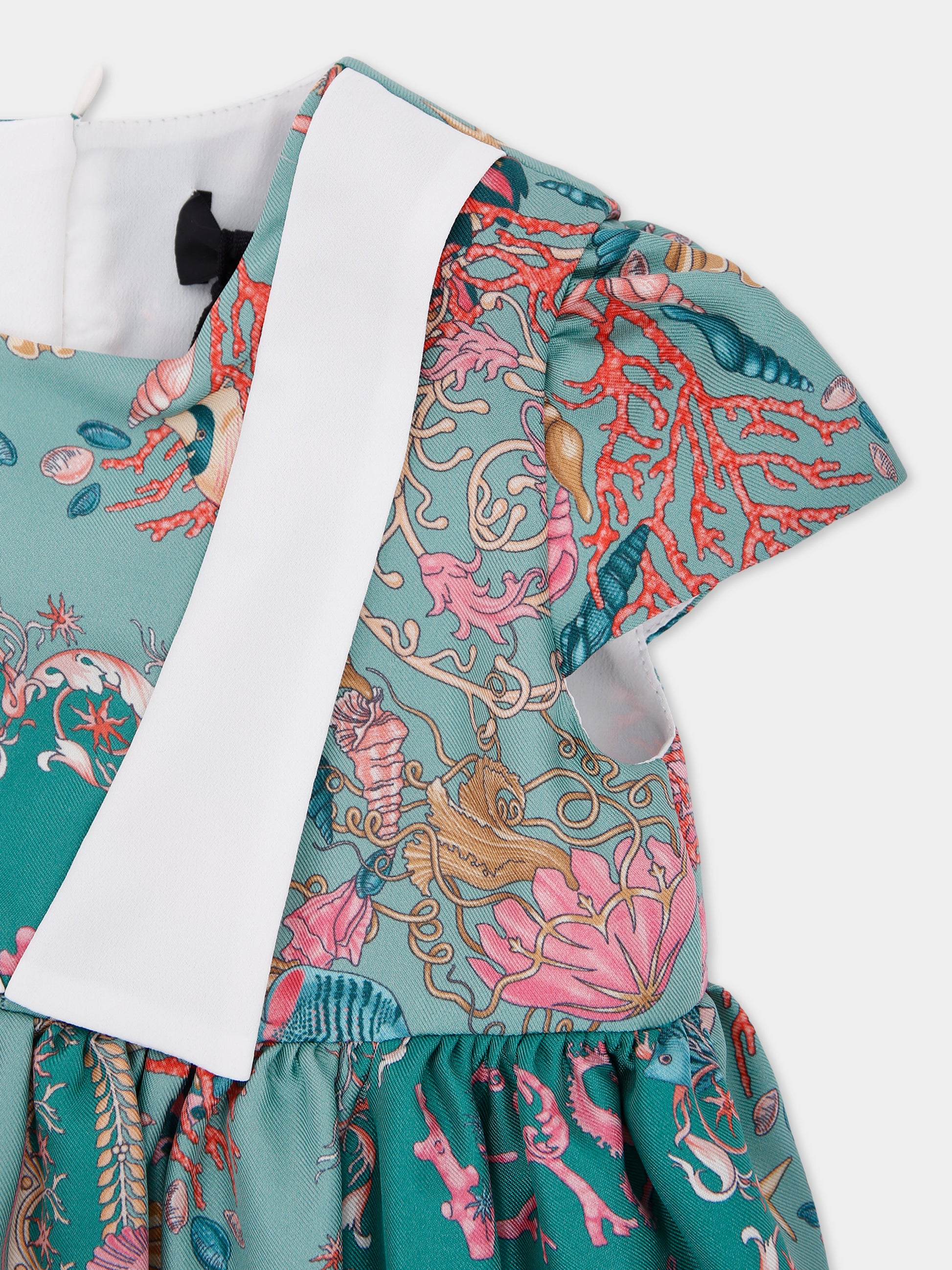 Vestito multicolor La Vacanza per neonata,Versace,1021028 1A15352 6G700