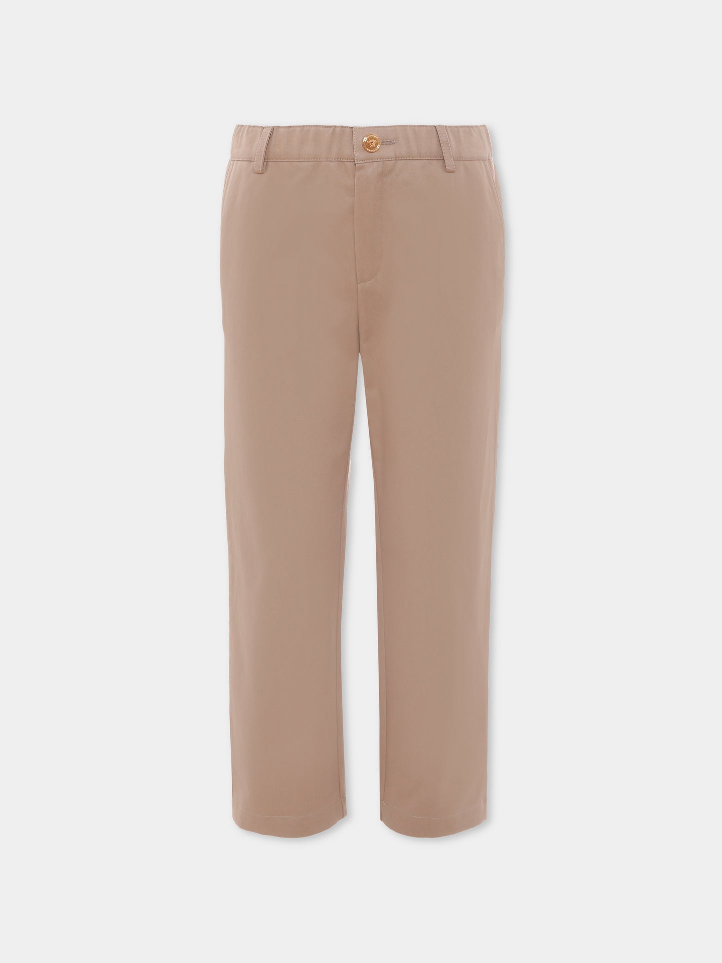 Pantaloni cargo beige per bambino,Versace,1021057 1A14824 1K020