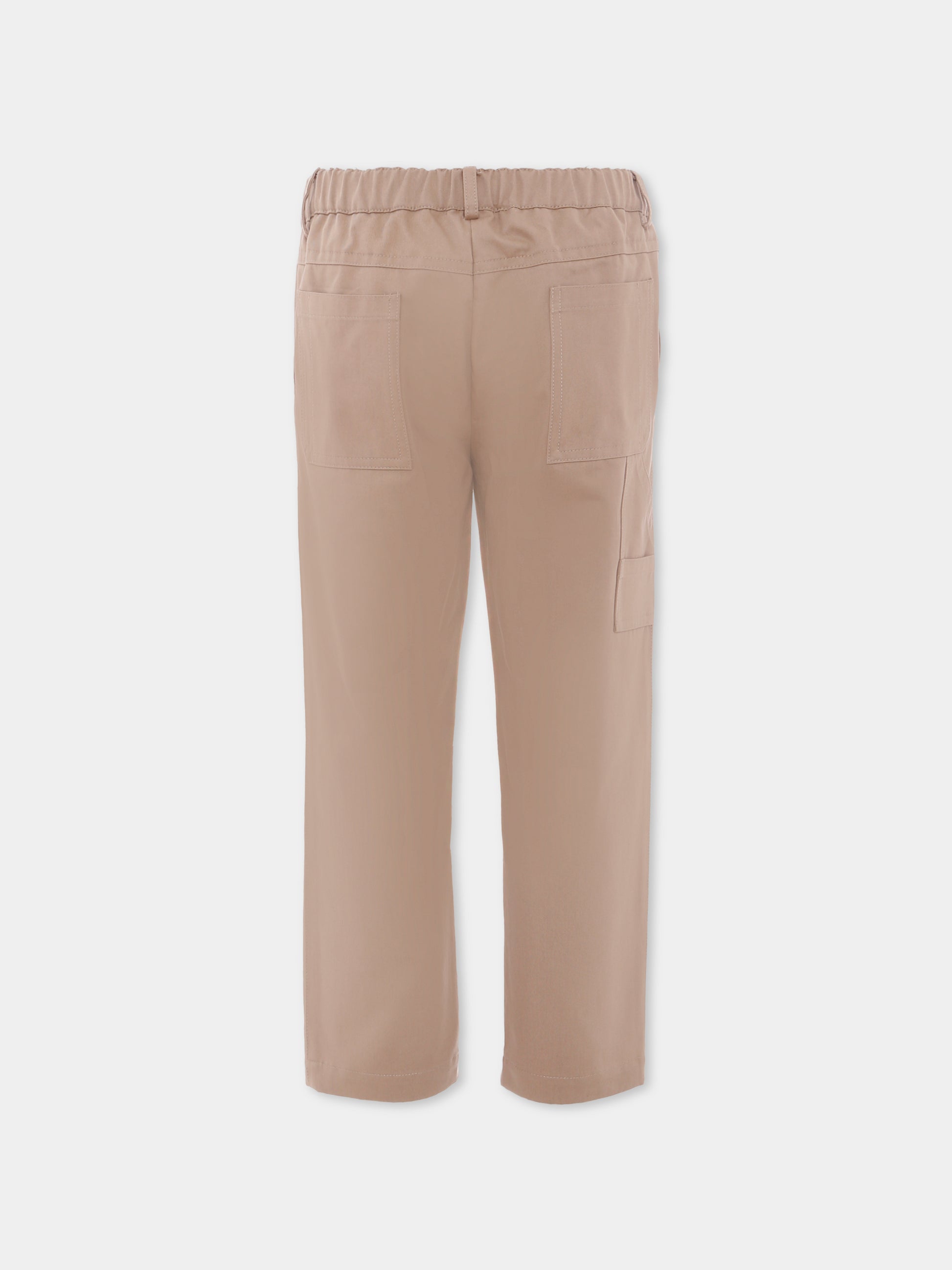 Pantaloni cargo beige per bambino,Versace,1021057 1A14824 1K020