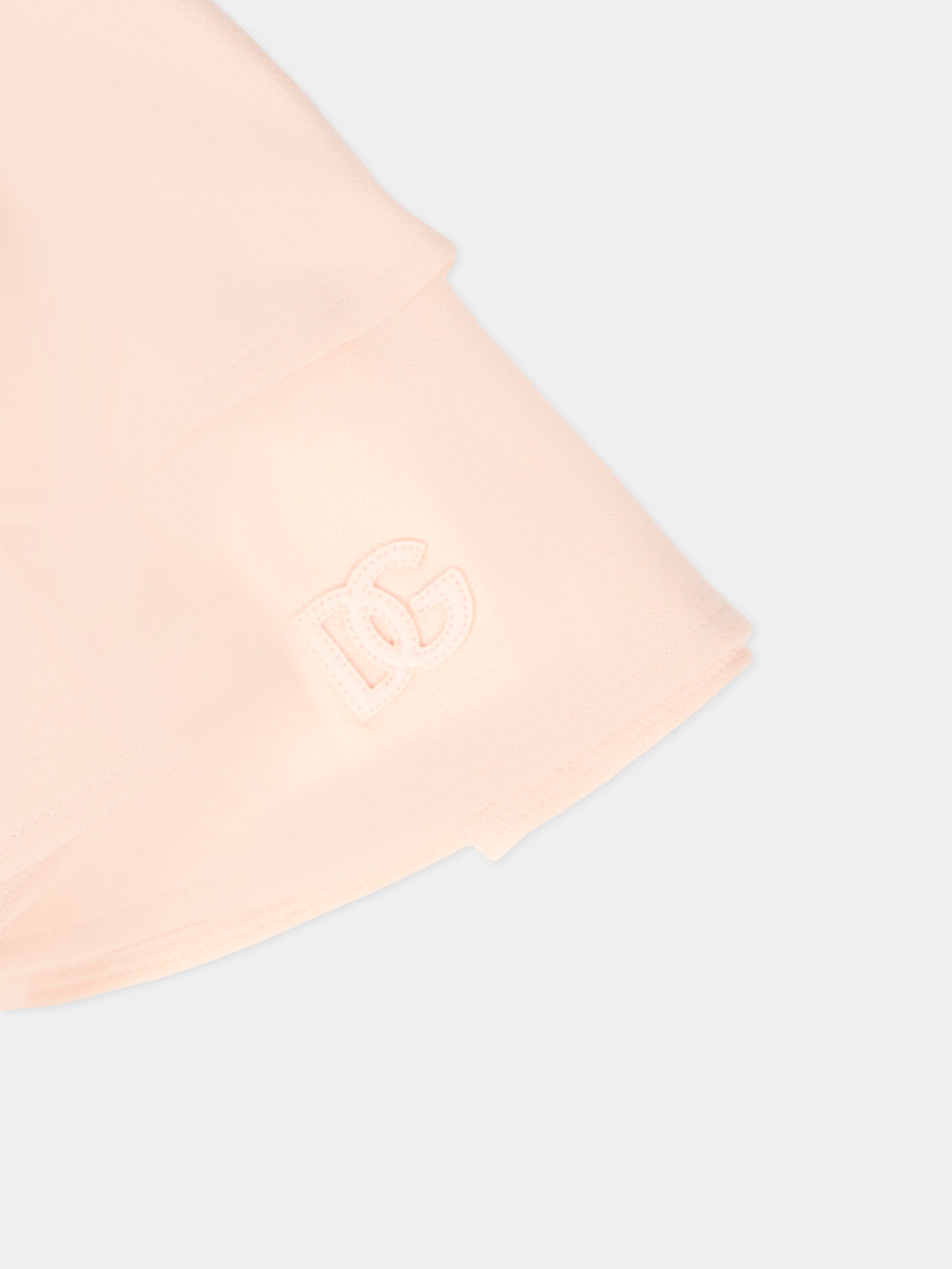 Gonna rosa per neonata con logo,Dolce & Gabbana Kids,L2JIB1 G7PIE F0210
