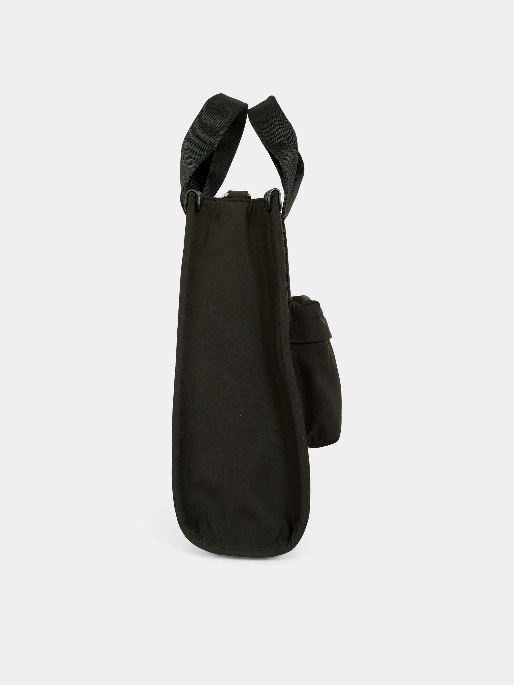 Borsa nera per bambina con logo argentato,Dkny,D62475 09B