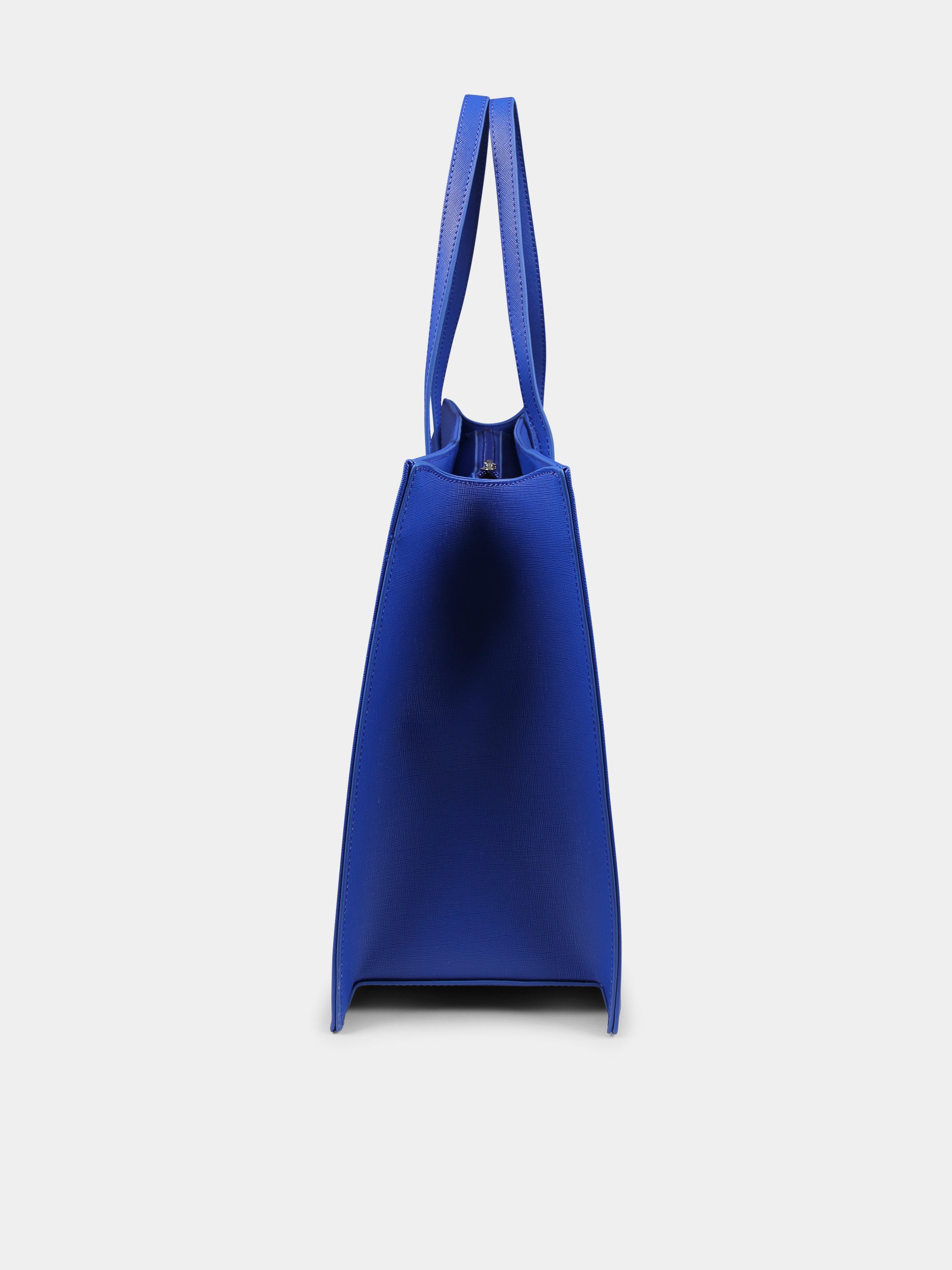 Borsa blu per bambina con logo,Msgm Kids,F4MSJGBA287 130