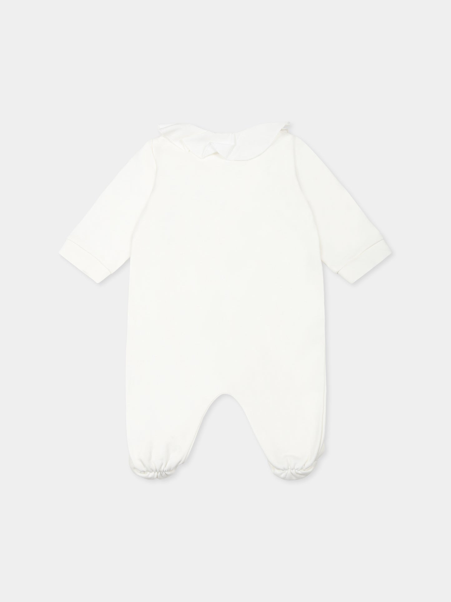 Tutina bianca per neonata con Teddy Bear e cuori,Moschino Kids,MDT018 LCA80 10063