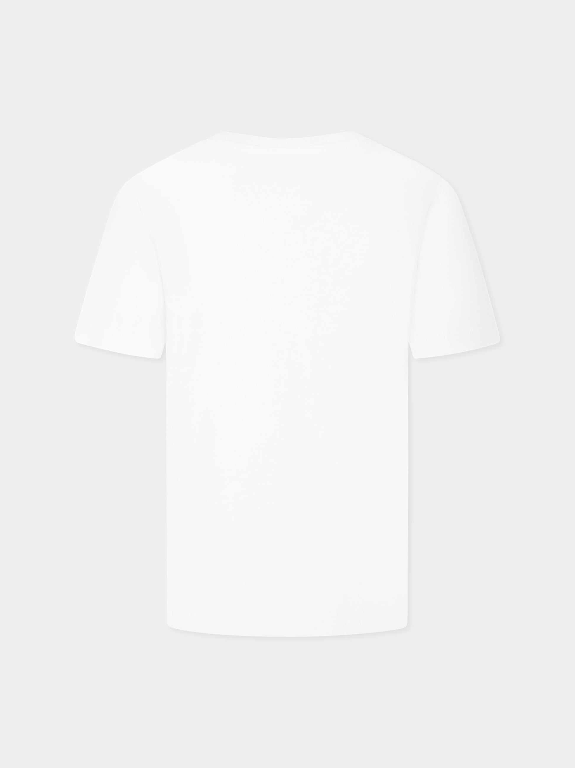 T-Shirt bianca per bambino con logo,Calvin Klein Kids,IU0IU00682 YAF