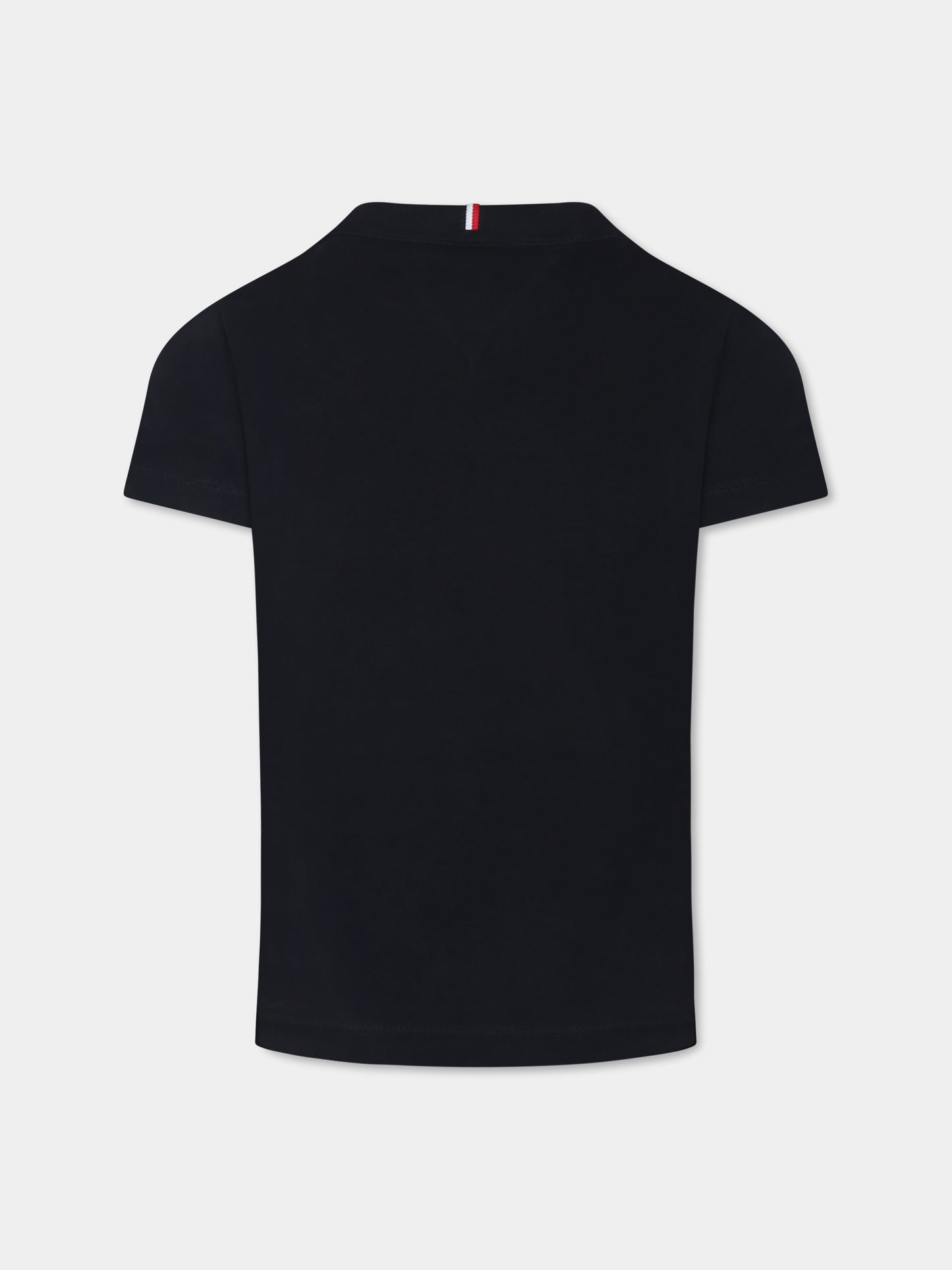 T-shirt blu per bambino con logo,Tommy Hilfiger Junior,KB0KB09142 DW5