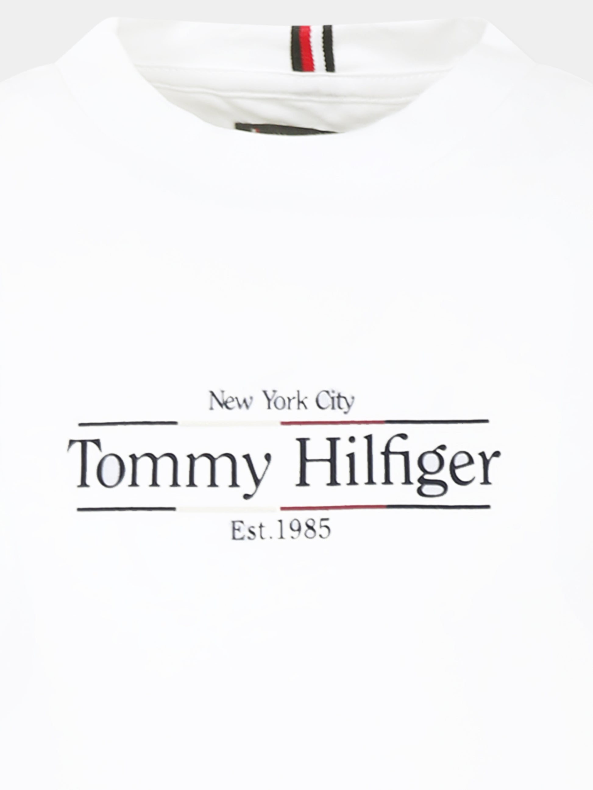T-shirt bianca per bambino con logo,Tommy Hilfiger Junior,KB0KB09158 YBR
