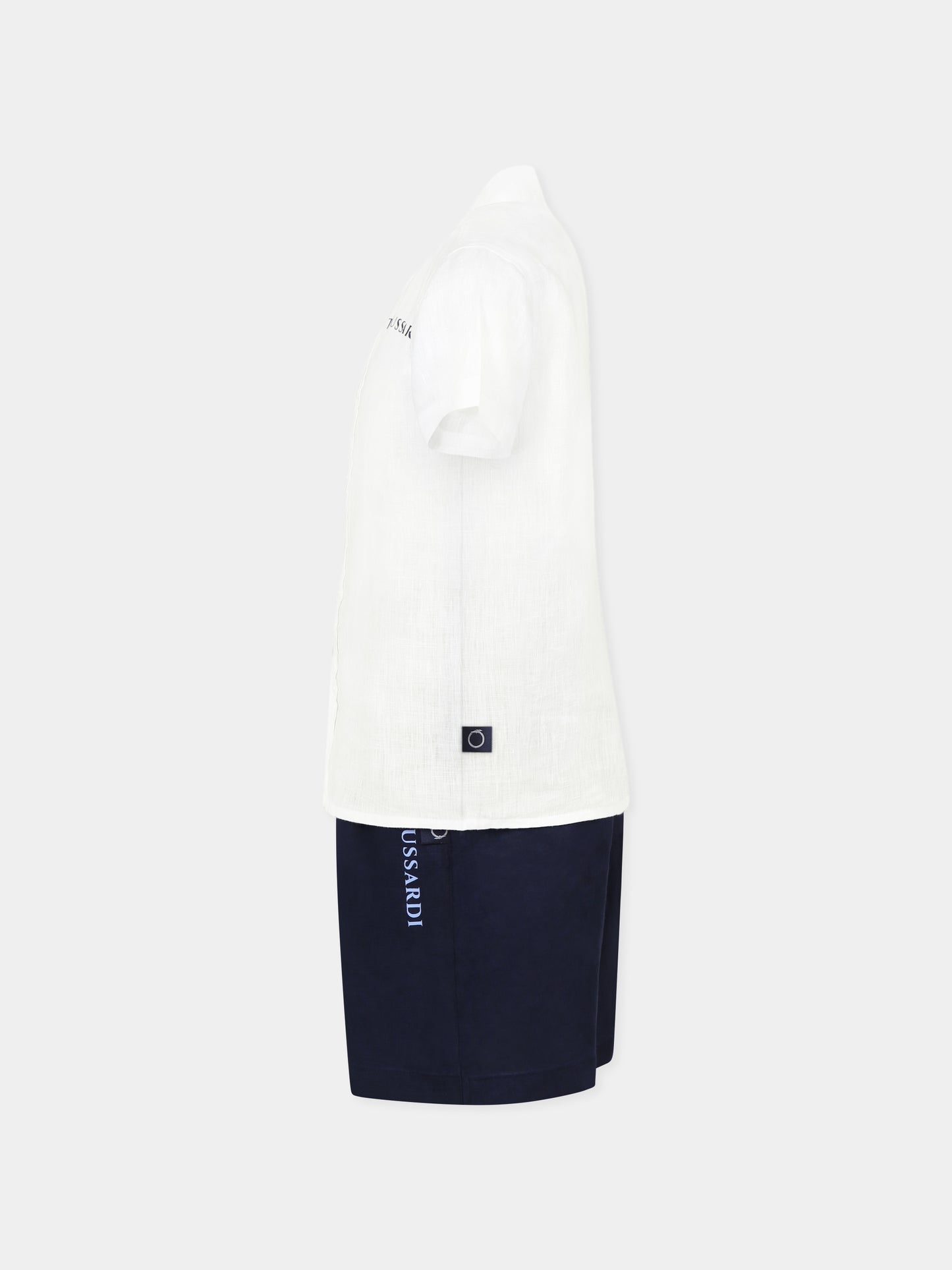 Completo blu per bambino con logo,Trussardi Junior,TBP25013CL BLACK